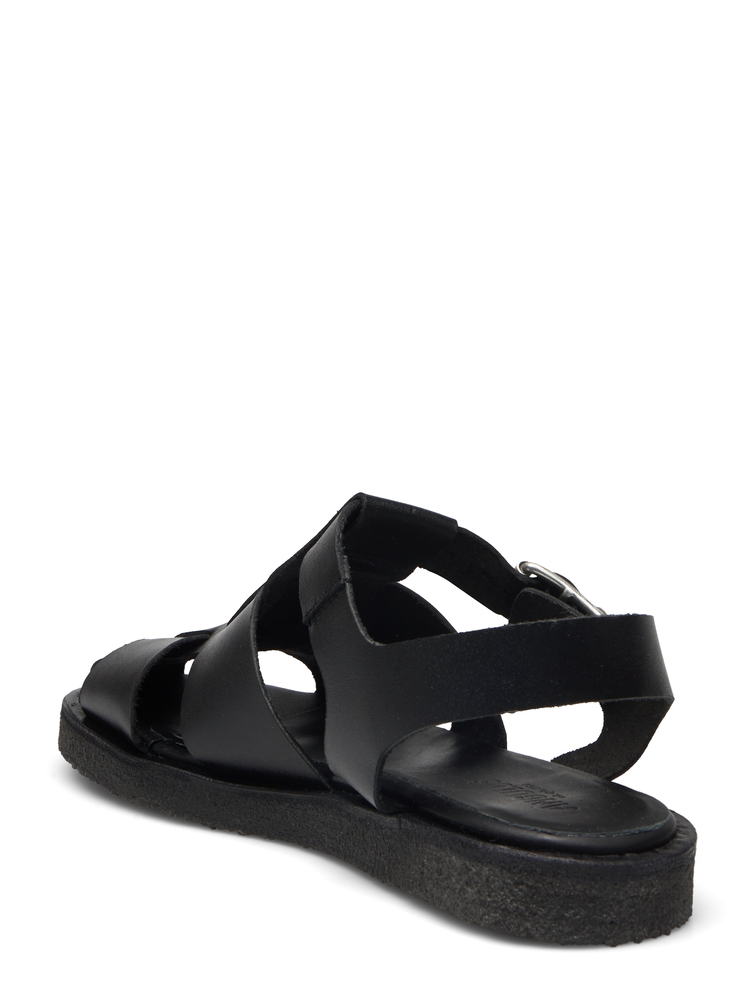 ANGULUS - Sandals - flat - closed toe - op - flache sandalen - 1785 black - 2