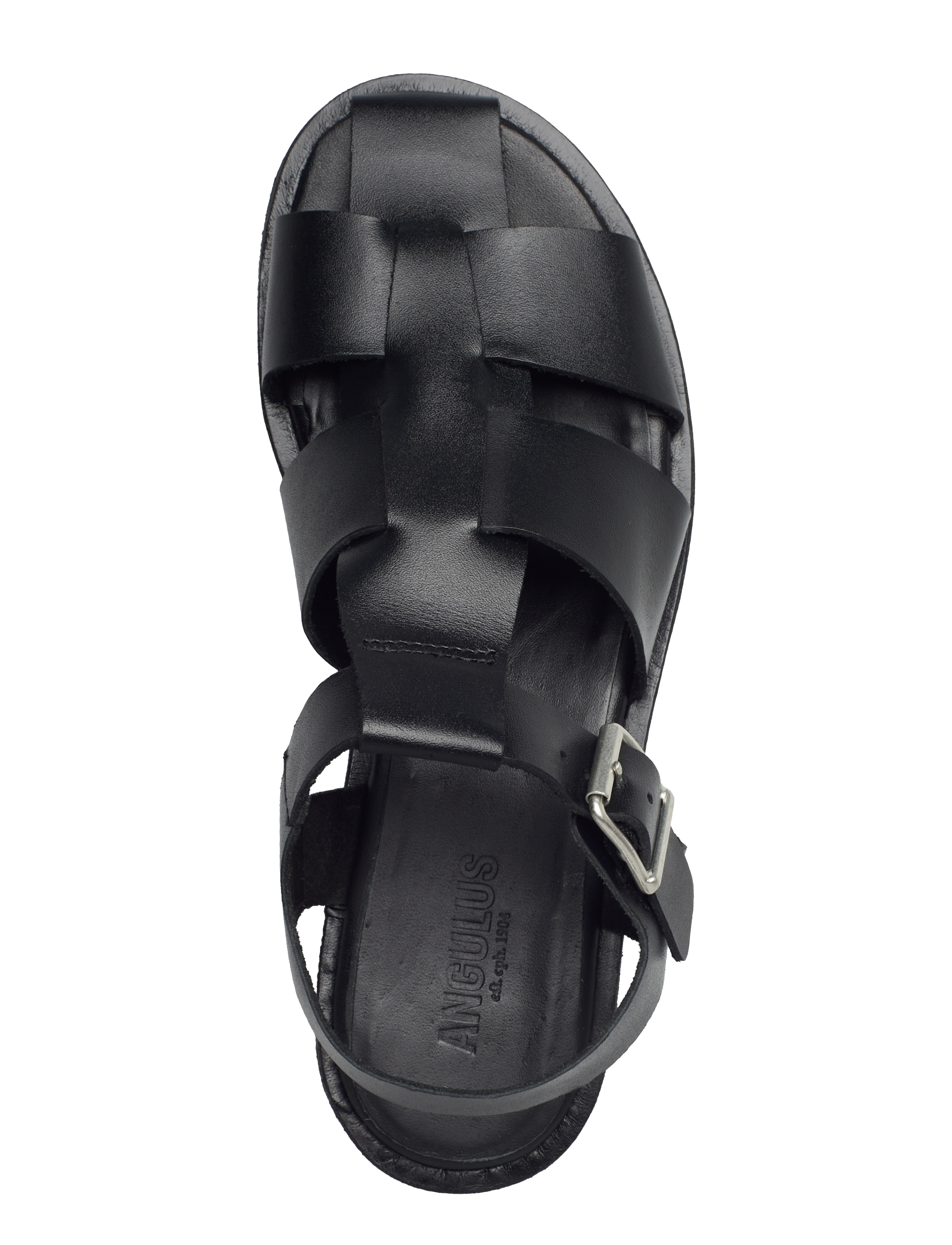 ANGULUS - Sandals - flat  - closed toe - op - flache sandalen - 1785 black - 3