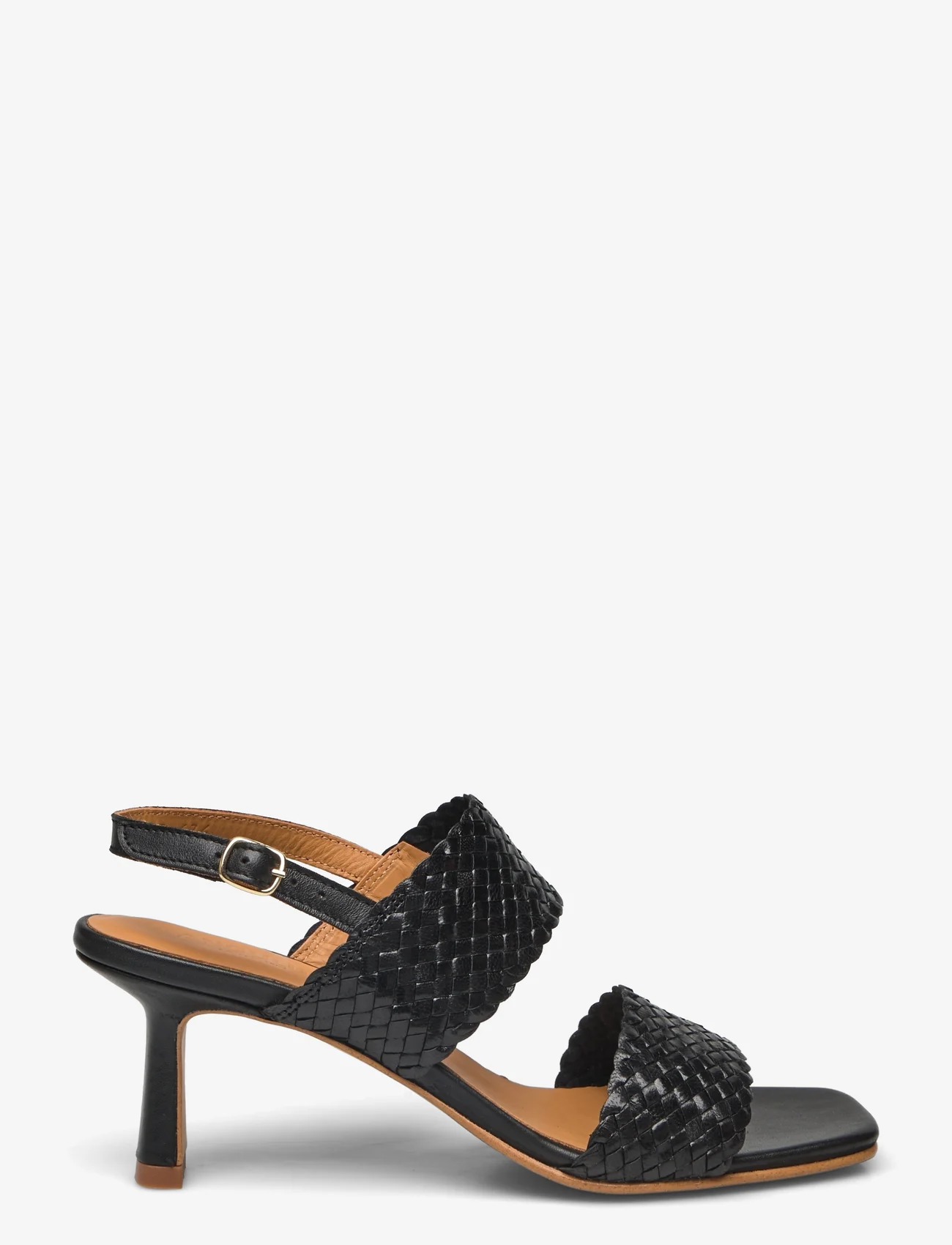 ANGULUS - Sandals - Block heels - sandały na obcasie - 2072/1604 black/black - 1