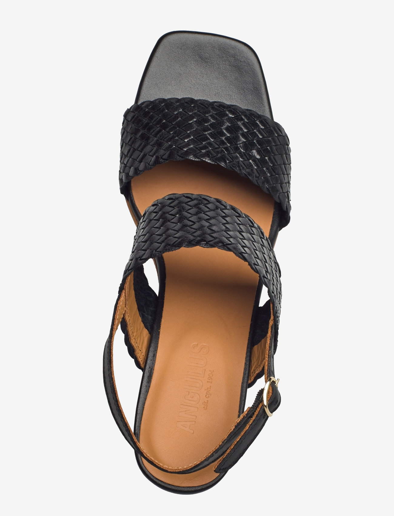 ANGULUS - Sandals - Block heels - sandaletter - 2072/1604 black/black - 3