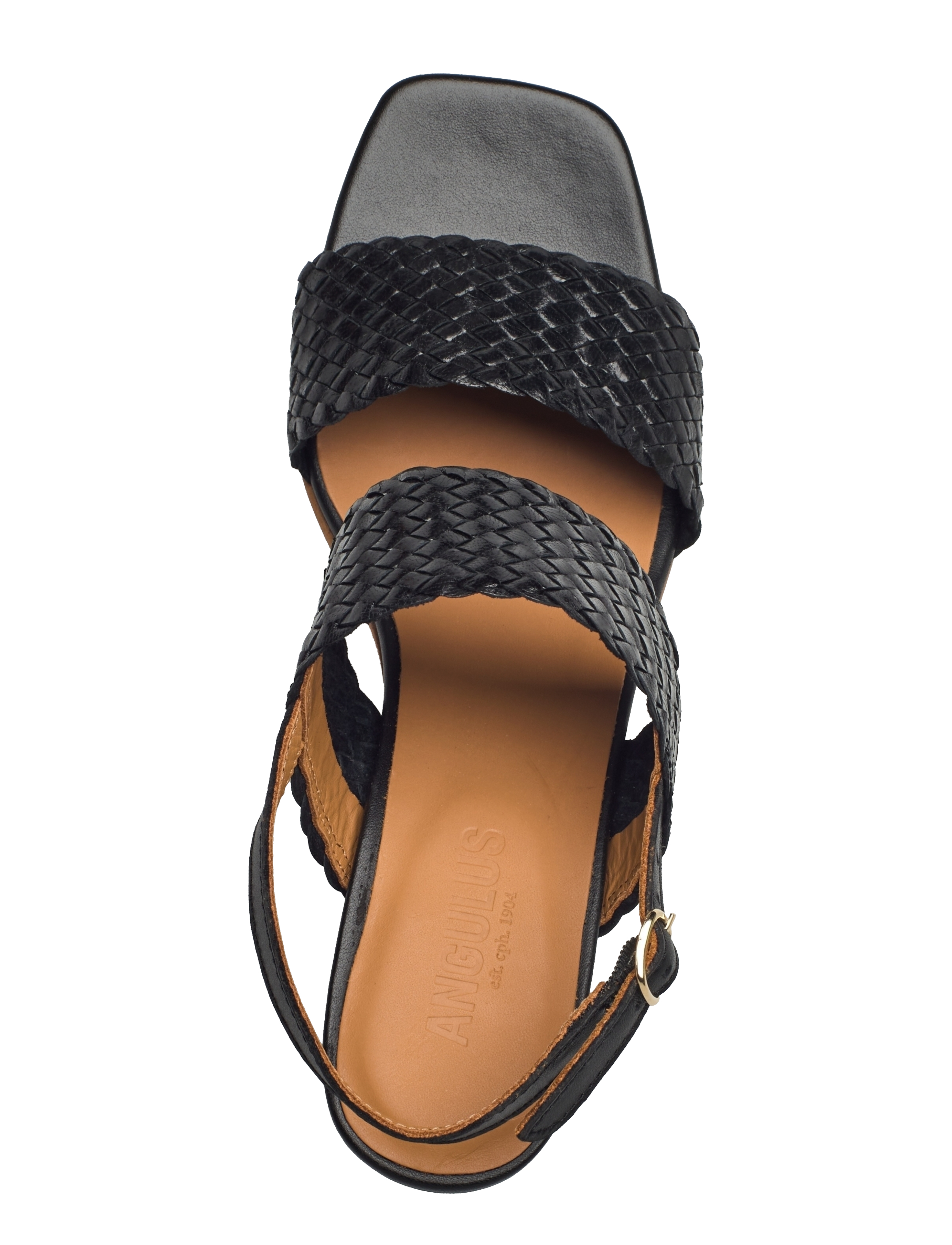 ANGULUS - Sandals - Block heels - sandales à talons - 2072/1604 black/black - 3