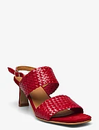 Sandals - Block heels - 2856/2233 RED/RED