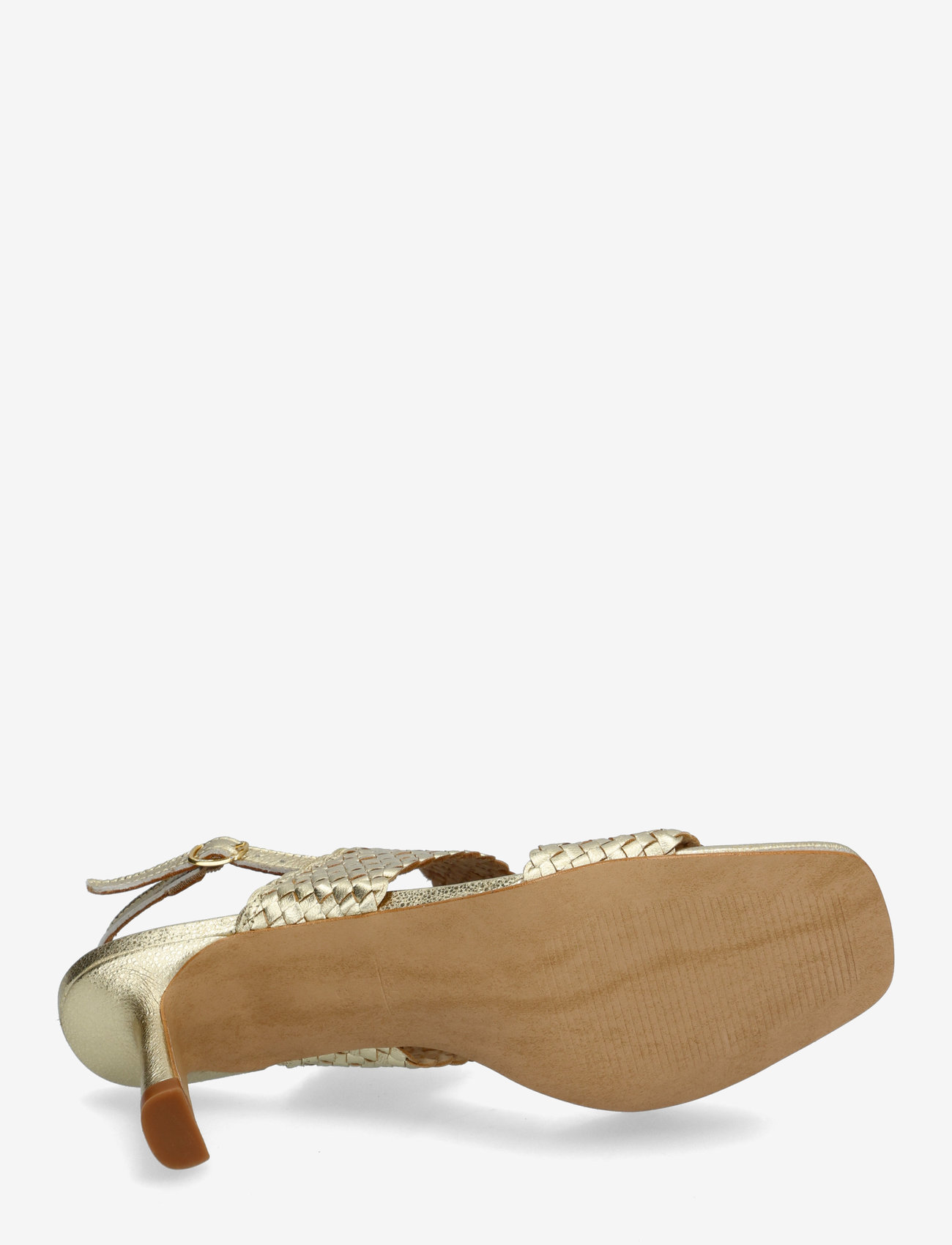 ANGULUS - Sandals - Block heels - sandaletten - 3612 gold braid - 4