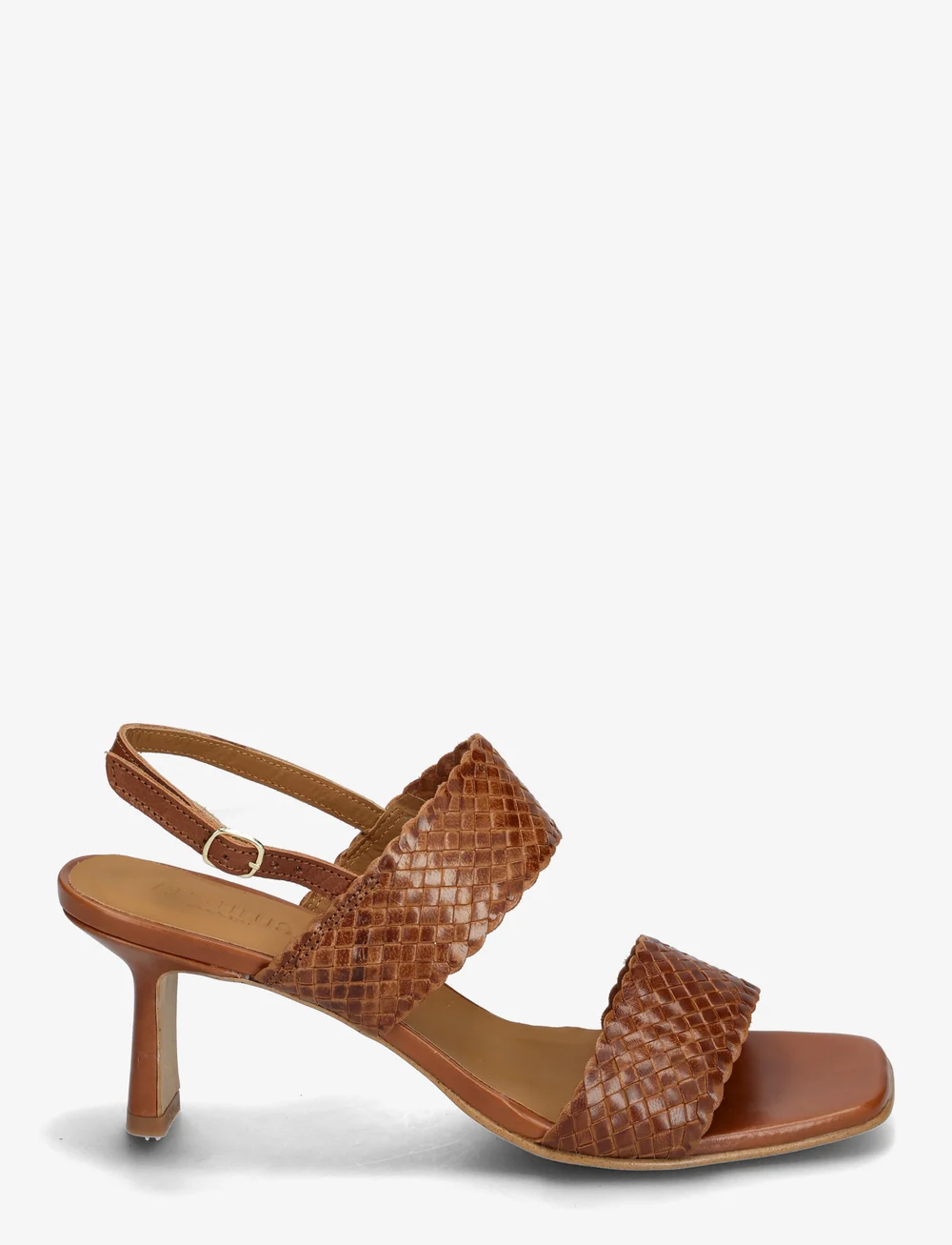 ANGULUS - Sandals - Block heels - heeled sandals - 3614 tan braid - 1