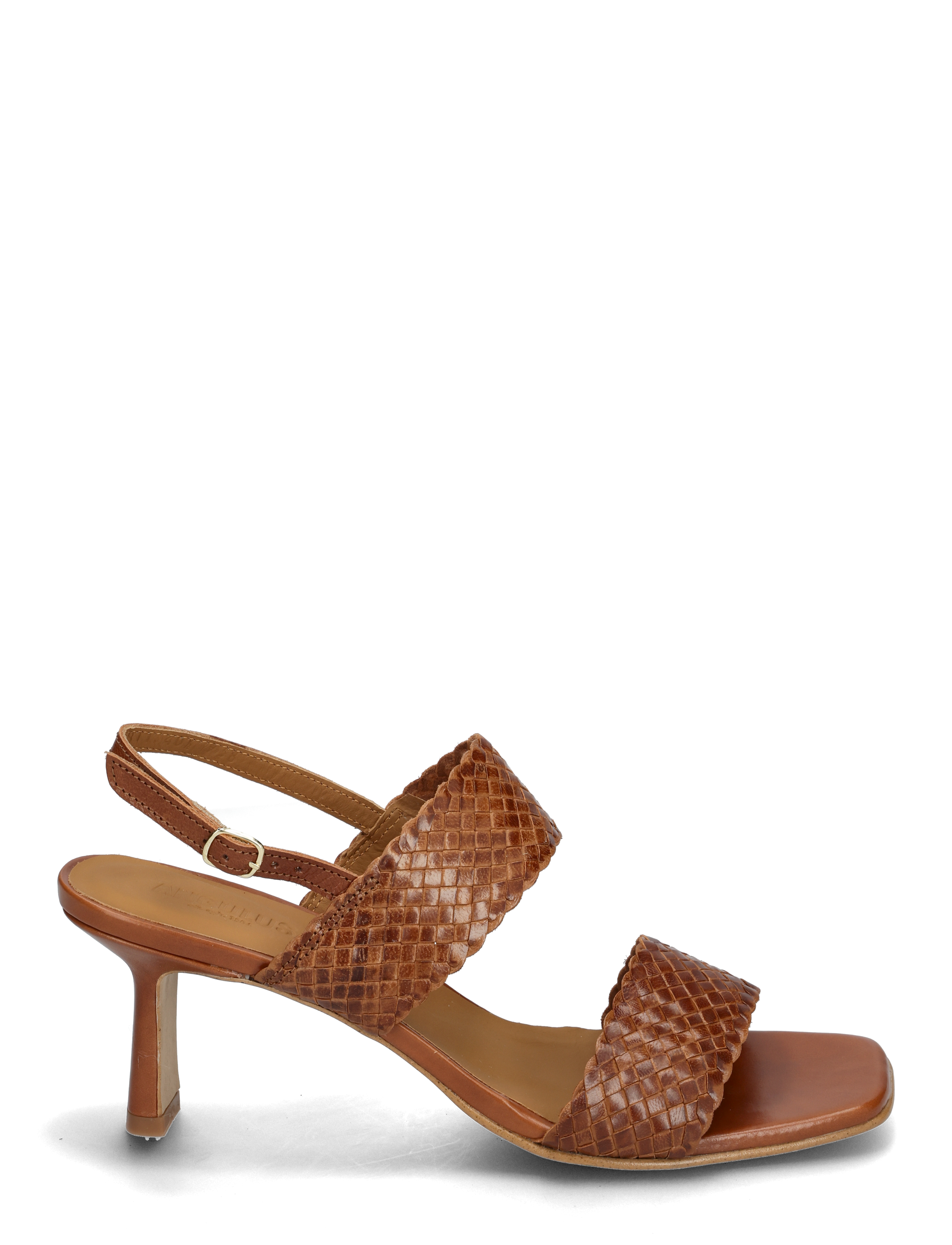 ANGULUS - Sandals - Block heels - peoriided outlet-hindadega - 3614 tan braid - 1