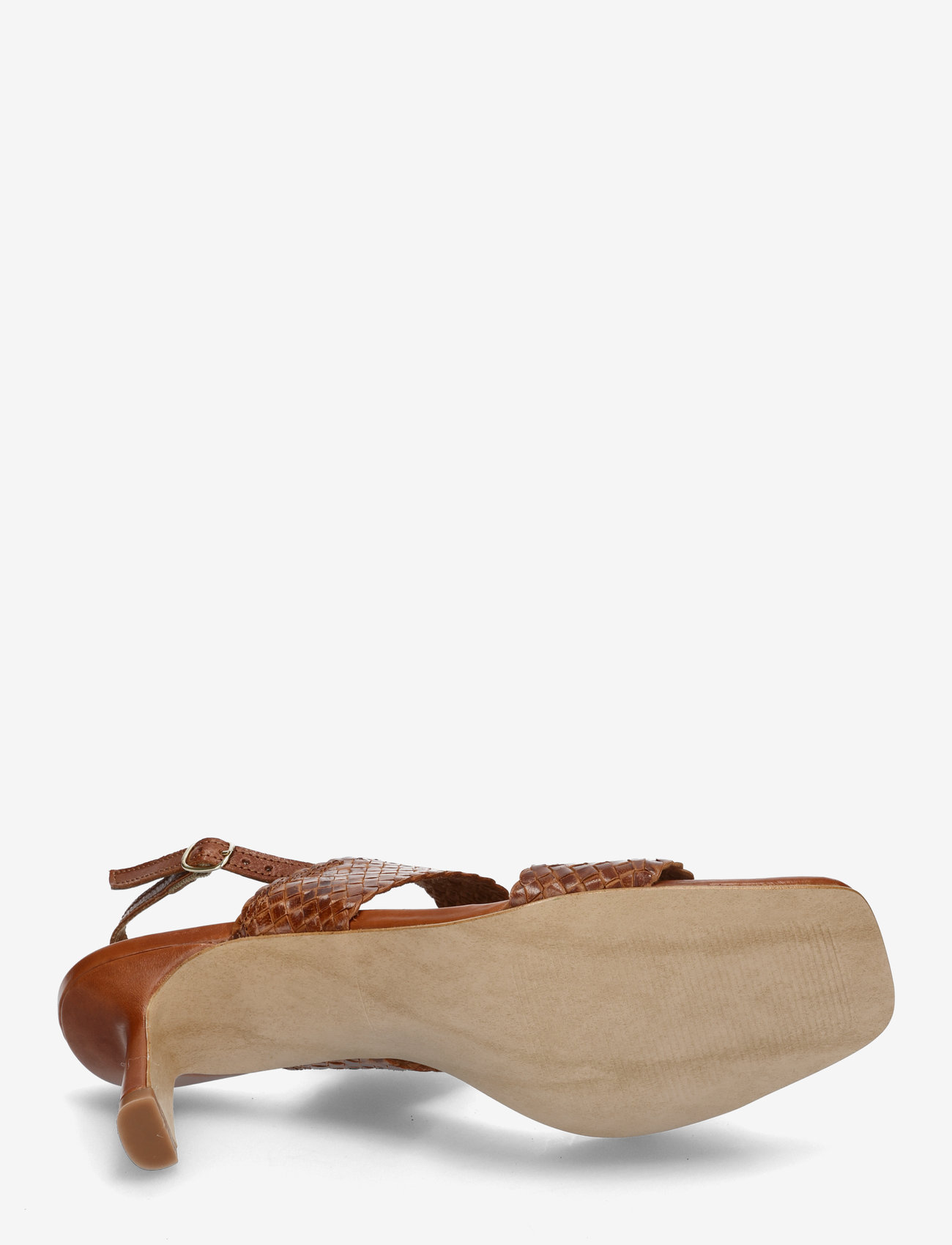 ANGULUS - Sandals - Block heels - heeled sandals - 3614 tan braid - 4