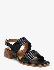 ANGULUS - Sandals - Block heels - heeled sandals - 2072/1604 black/black - 0