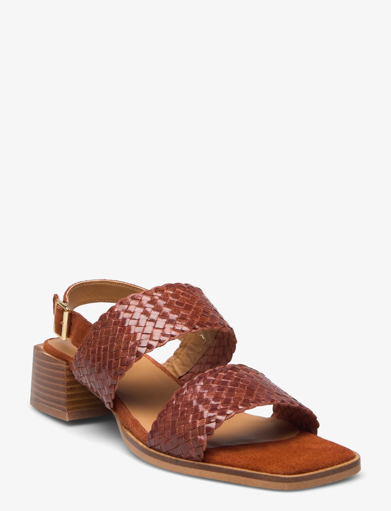 ANGULUS - Sandals - Block heels - heeled sandals - 2855/2857 terracotta - 0