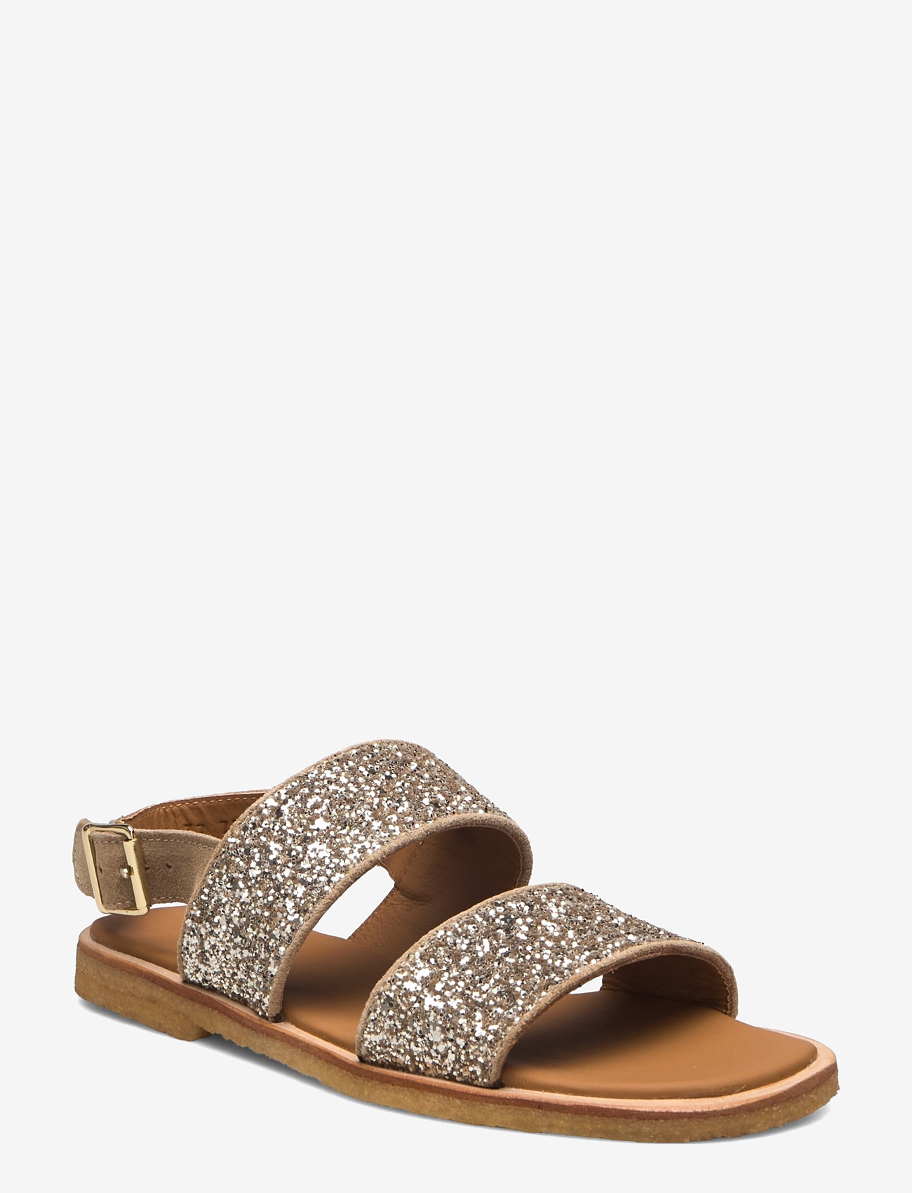 ANGULUS - Sandals - flat - flade sandaler - 2217/3618 sand/champagne glitt - 0