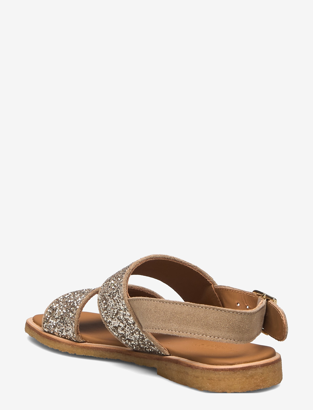ANGULUS - Sandals - flat - flade sandaler - 2217/3618 sand/champagne glitt - 2