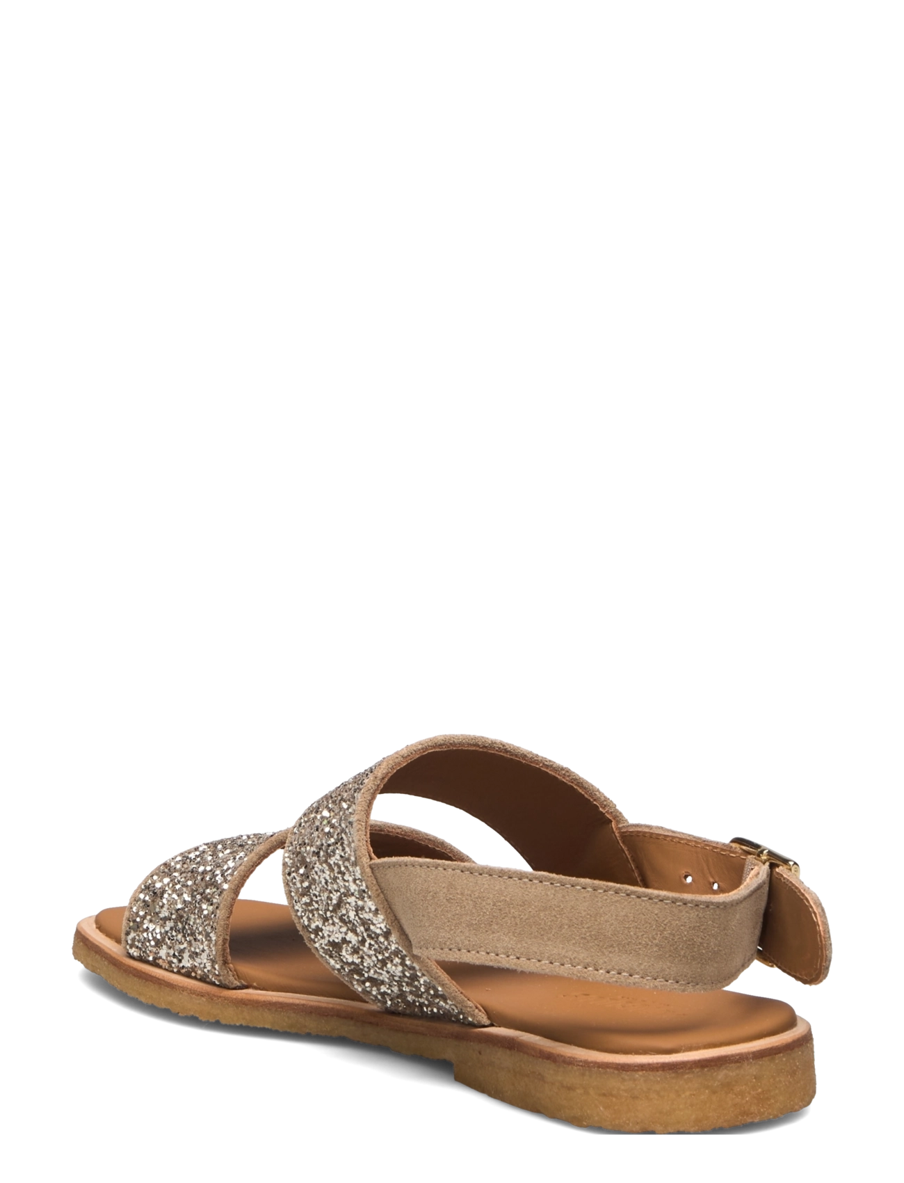 ANGULUS - Sandals - flat - 2217/3618 sand/champagne glitt - 2
