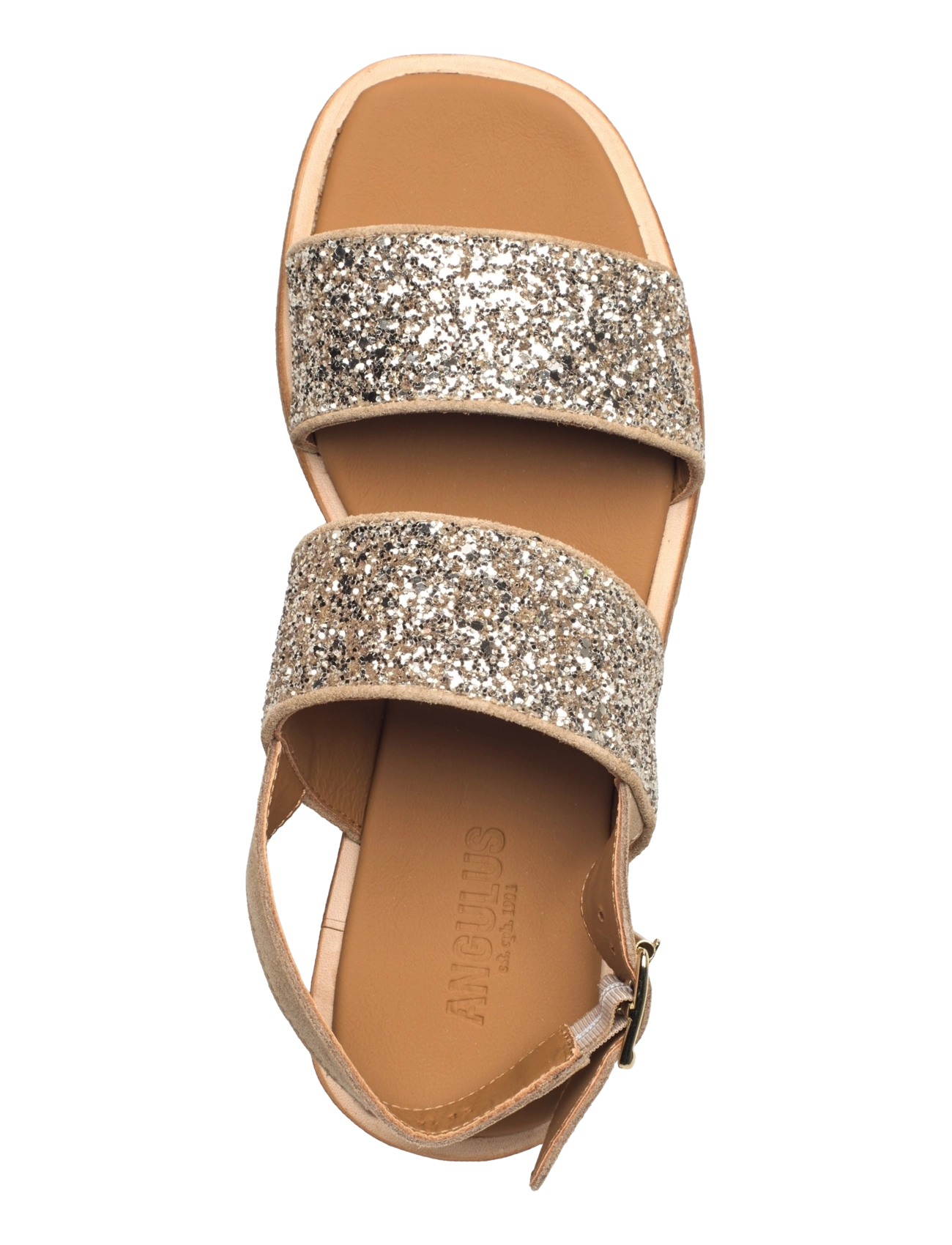 ANGULUS - Sandals - flat - 2217/3618 sand/champagne glitt - 3