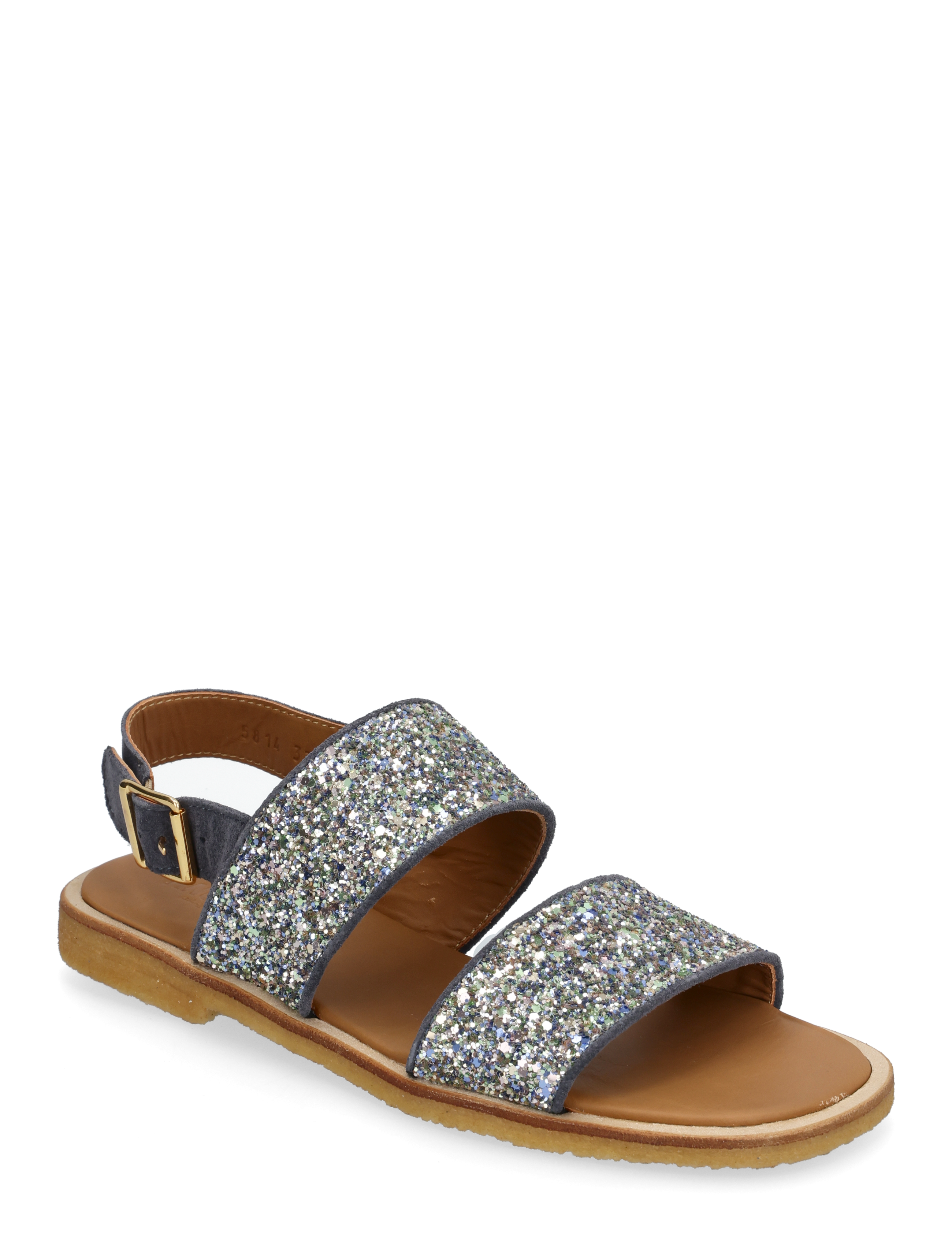 ANGULUS Sandals Flat, 38.5, Sandals, Silber - Frauen