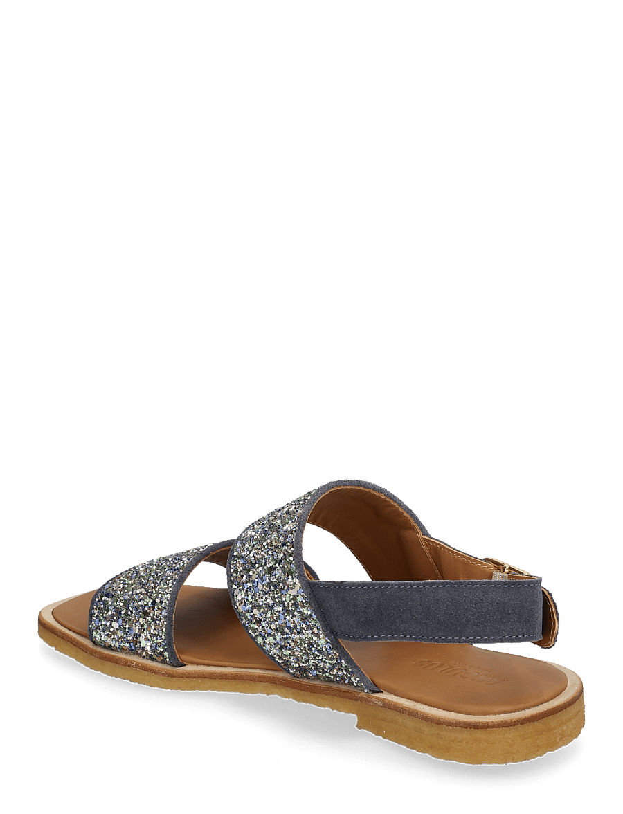 ANGULUS - Sandals - flat - flache sandalen - 3230/3619 indigo/spring multi - 2