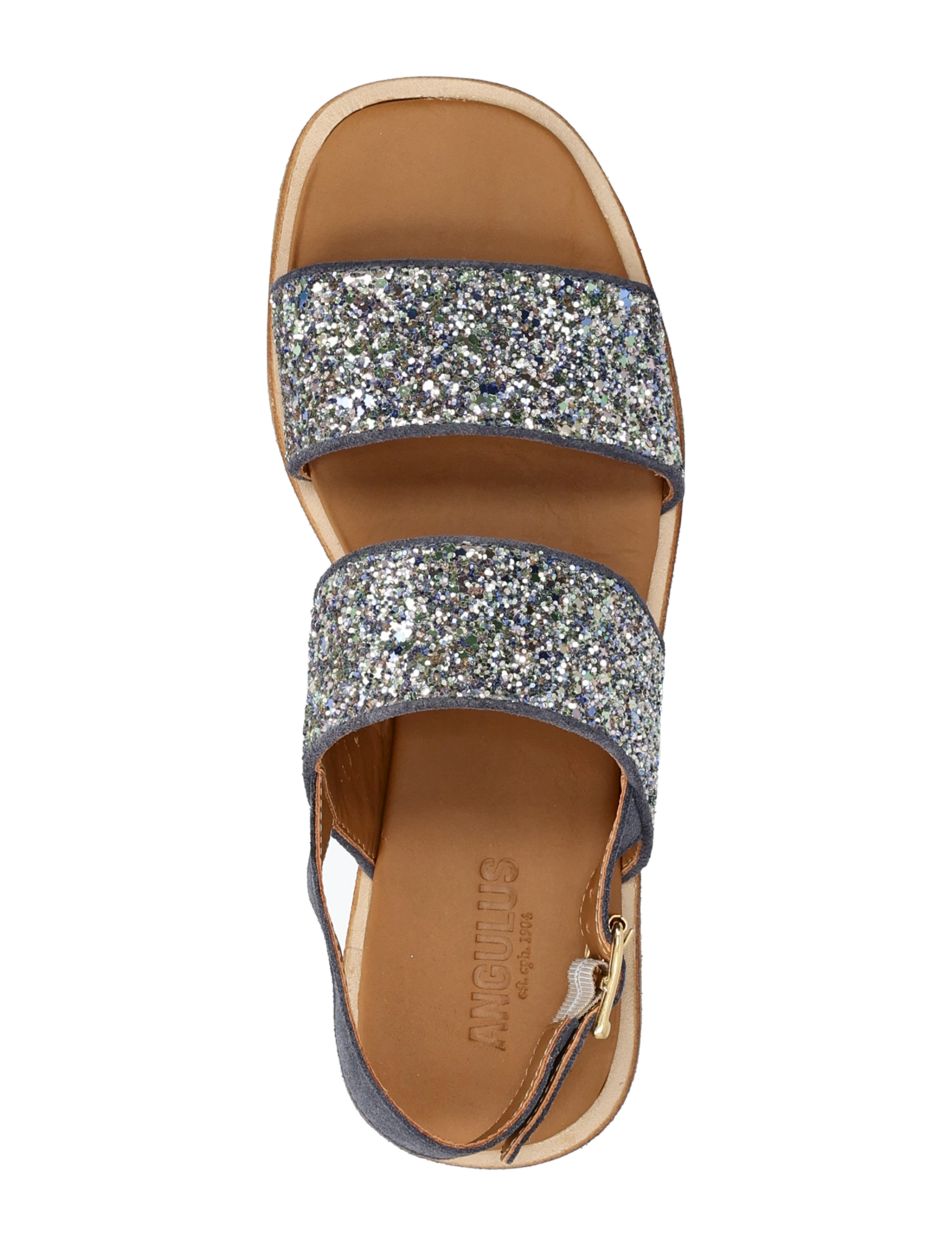 ANGULUS - Sandals - flat - kontsata sandaalid - 3230/3619 indigo/spring multi - 3