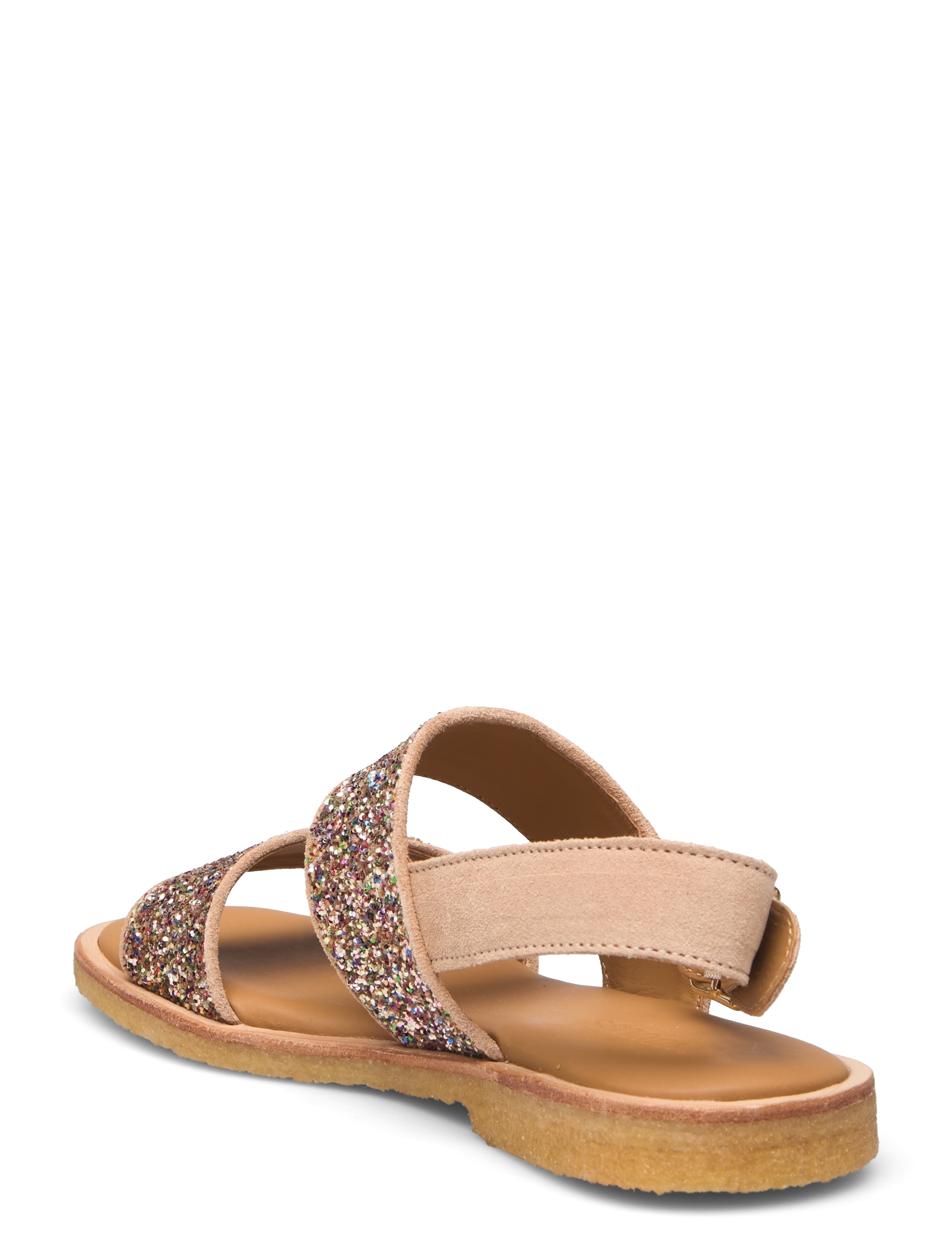 ANGULUS - Sandals - flat - sandales plates - 1149/2488 sand/multi glitter - 2
