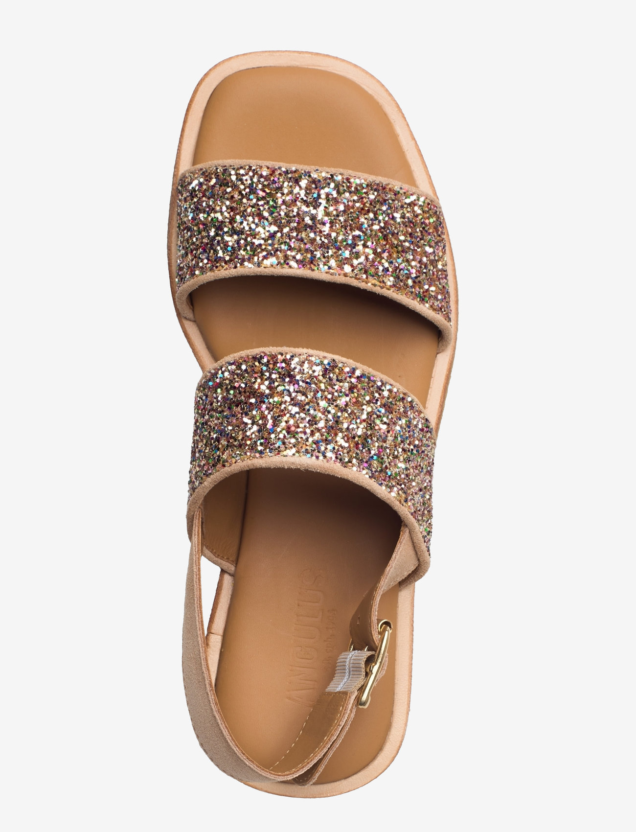ANGULUS - Sandals - flat - flache sandalen - 1149/2488 sand/multi glitter - 3