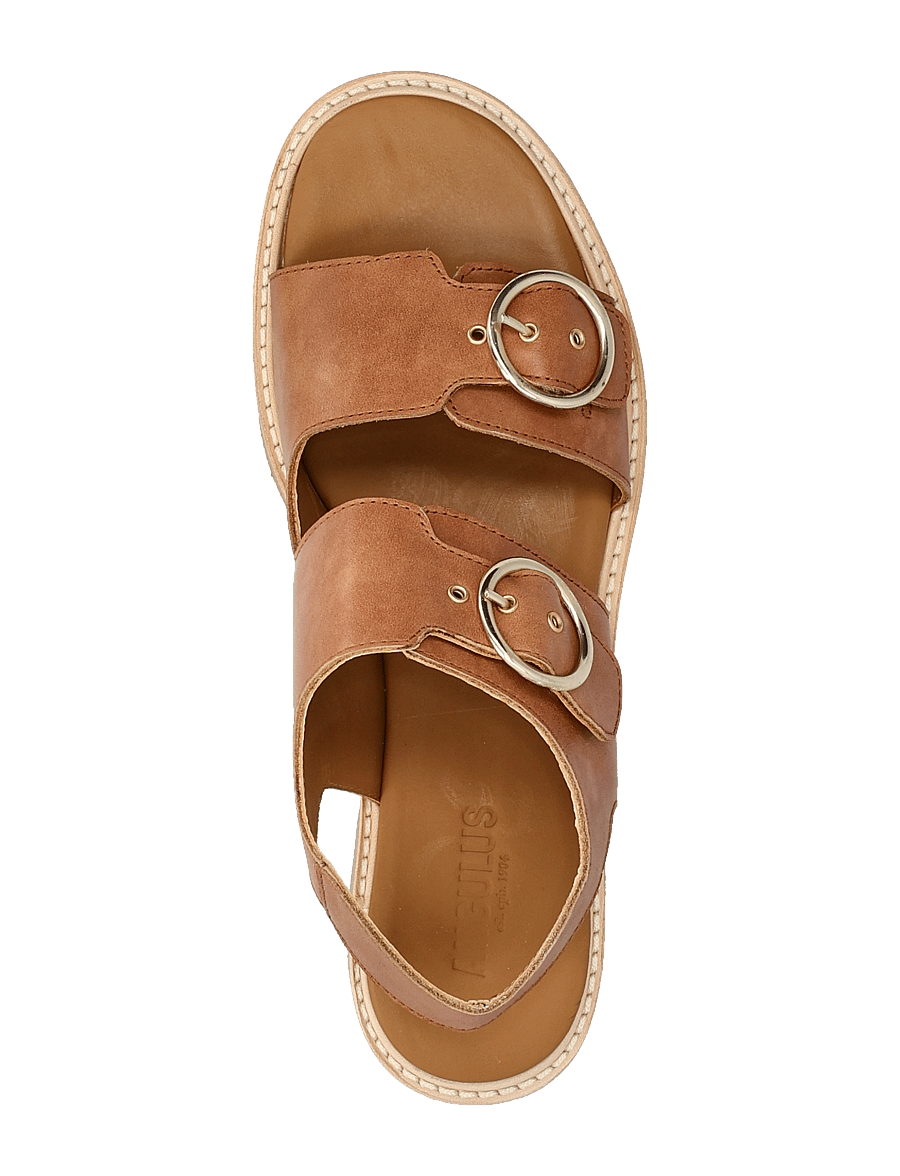 ANGULUS - Sandals - flat - open toe - op - lygiapadės basutės - 1789 tan - 3