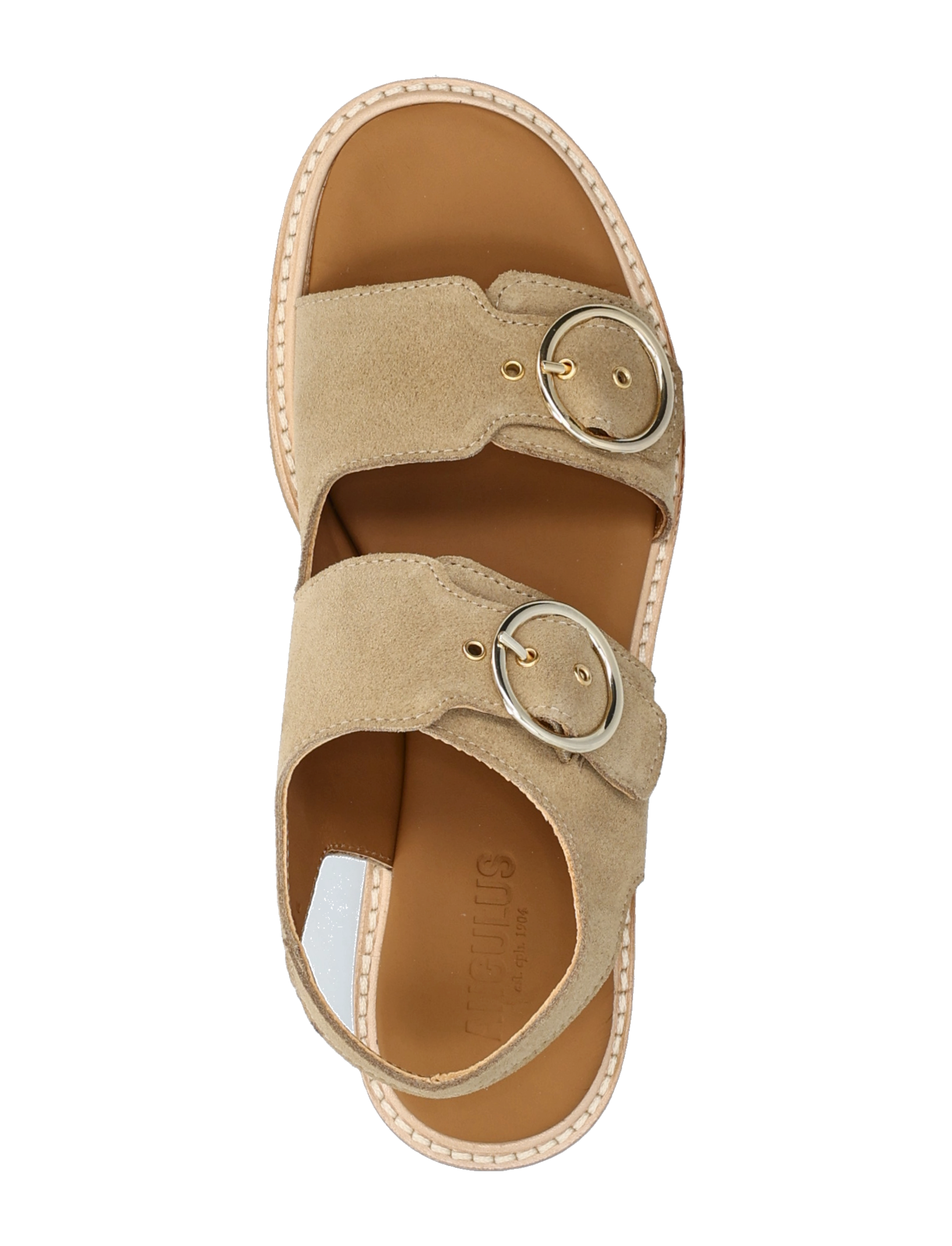 ANGULUS - Sandals - flat  - open toe - op - flade sandaler - 2217 sand - 3