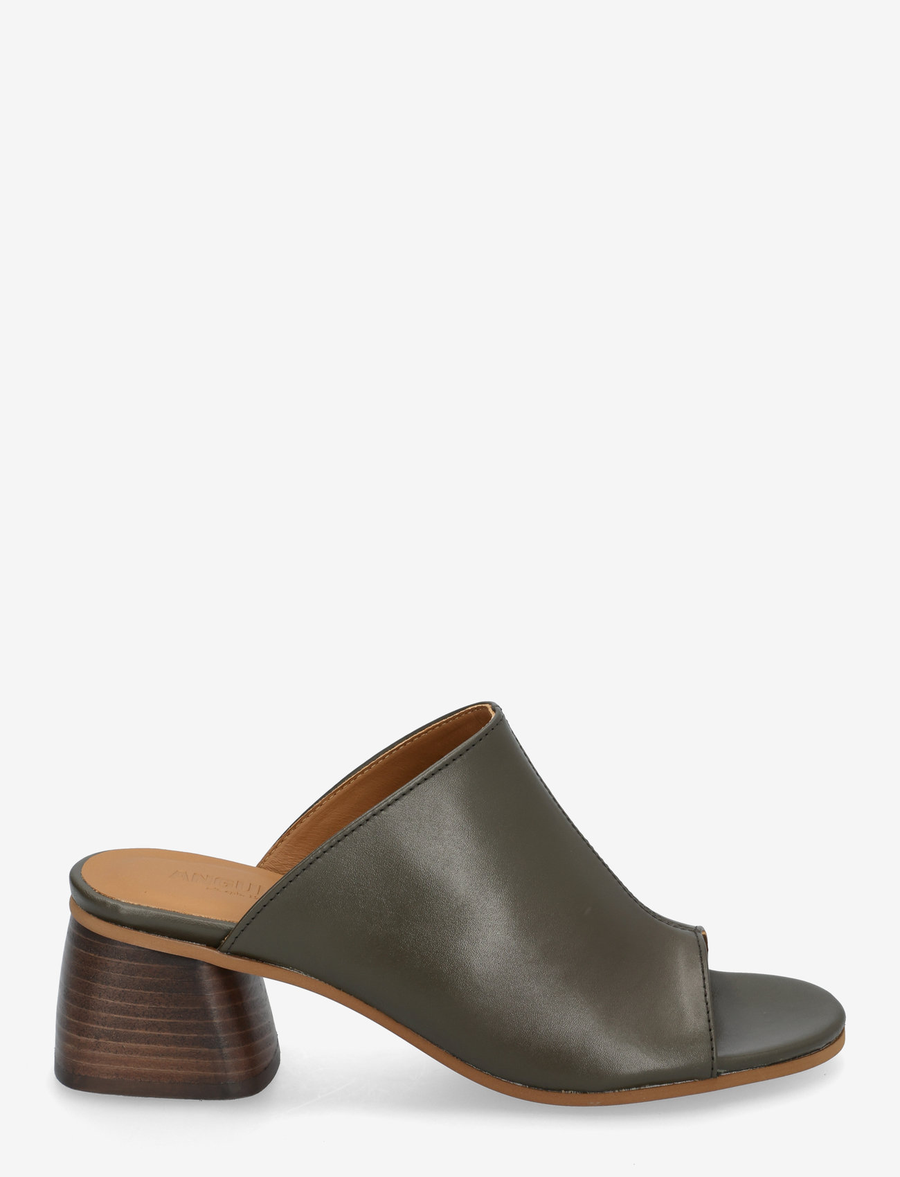 ANGULUS - Sandals - Block heels - mules med hæle - 1446 olive - 1