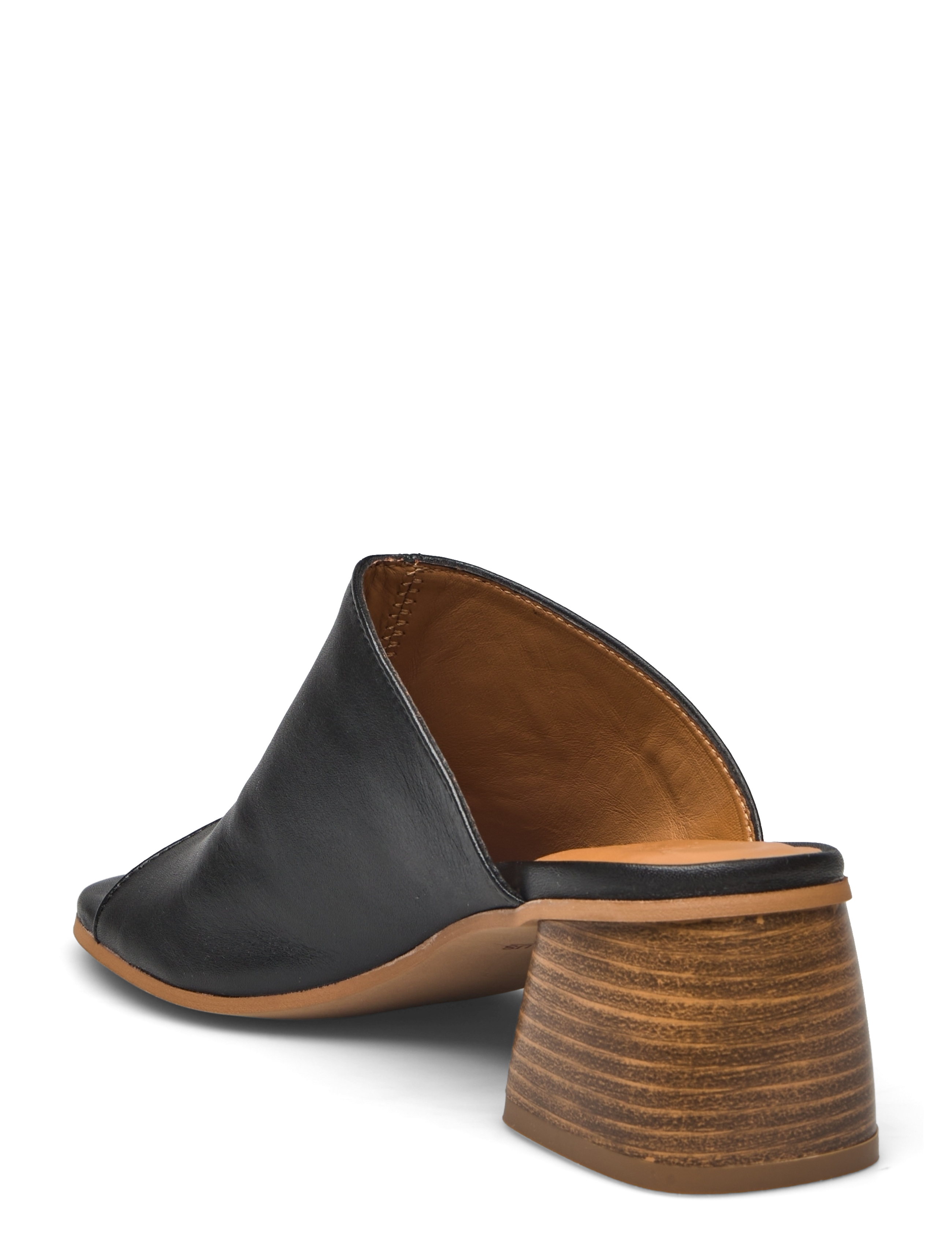 ANGULUS - Sandals - Block heels - pantoletten mit absätzen - 1604 black - 2