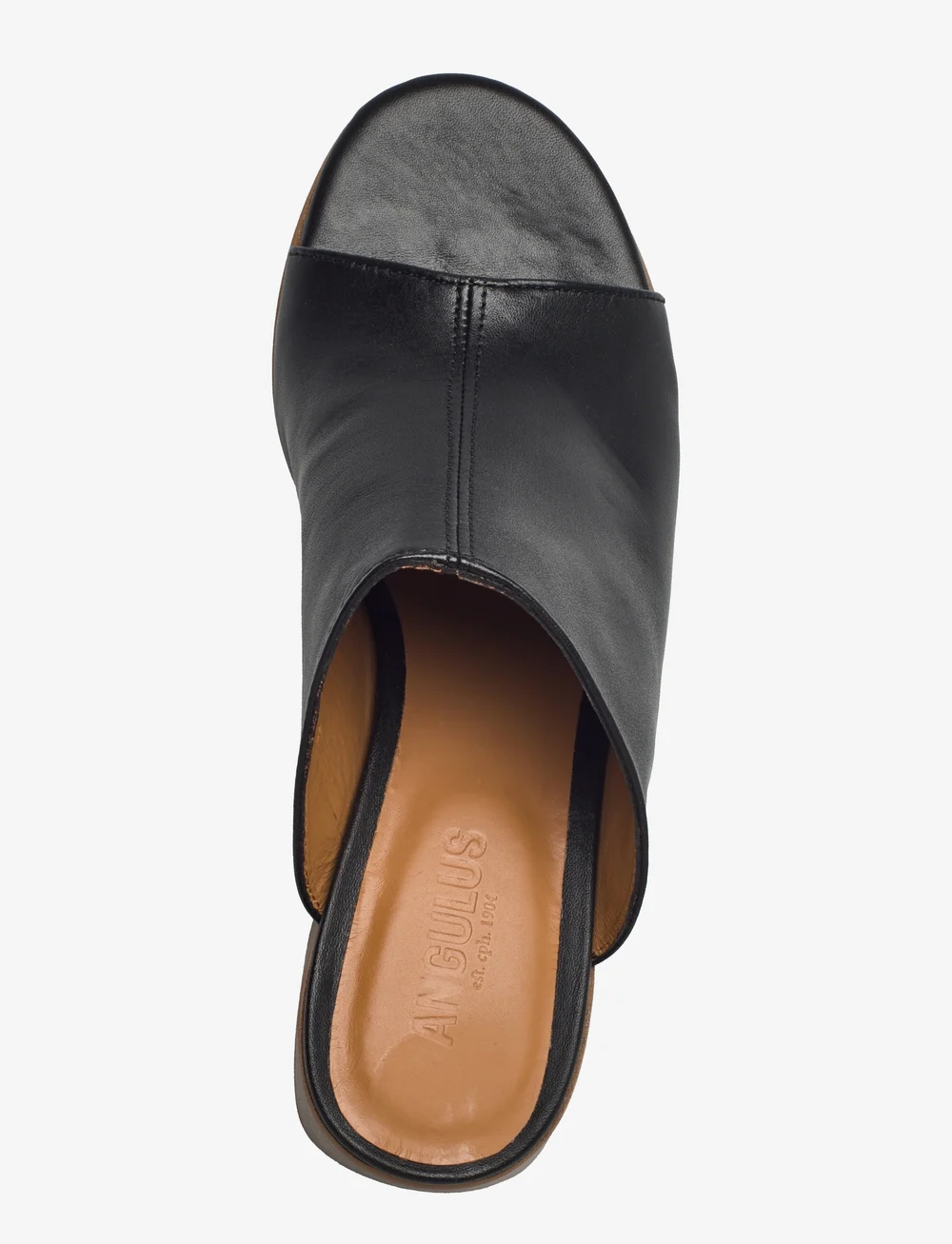 ANGULUS - Sandals - Block heels - mules med hæle - 1604 black - 3