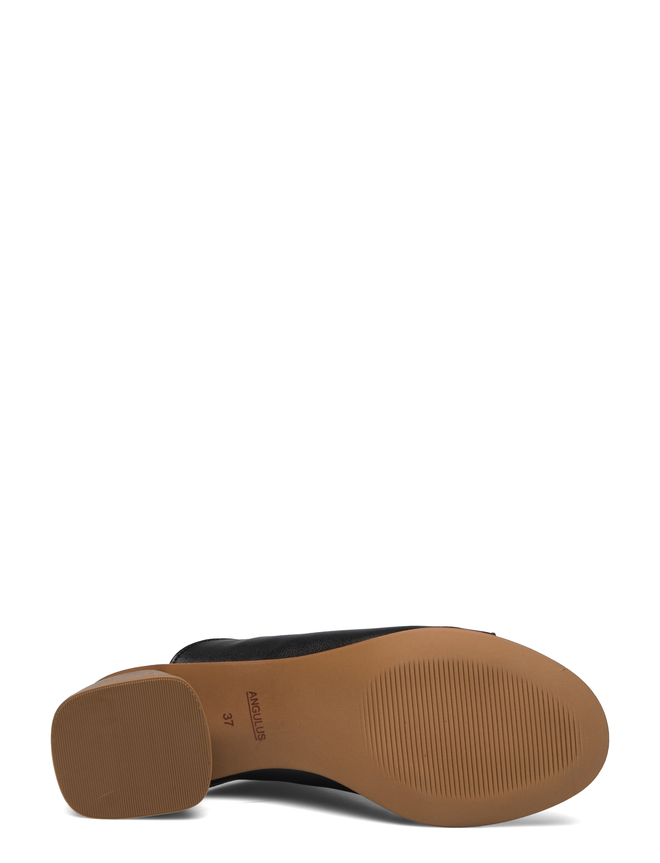 ANGULUS - Sandals - Block heels - pantoletten mit absätzen - 1604 black - 4