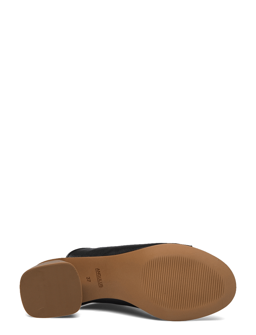 ANGULUS - Sandals - Block heels - pantoletten mit absätzen - 1604 black - 4
