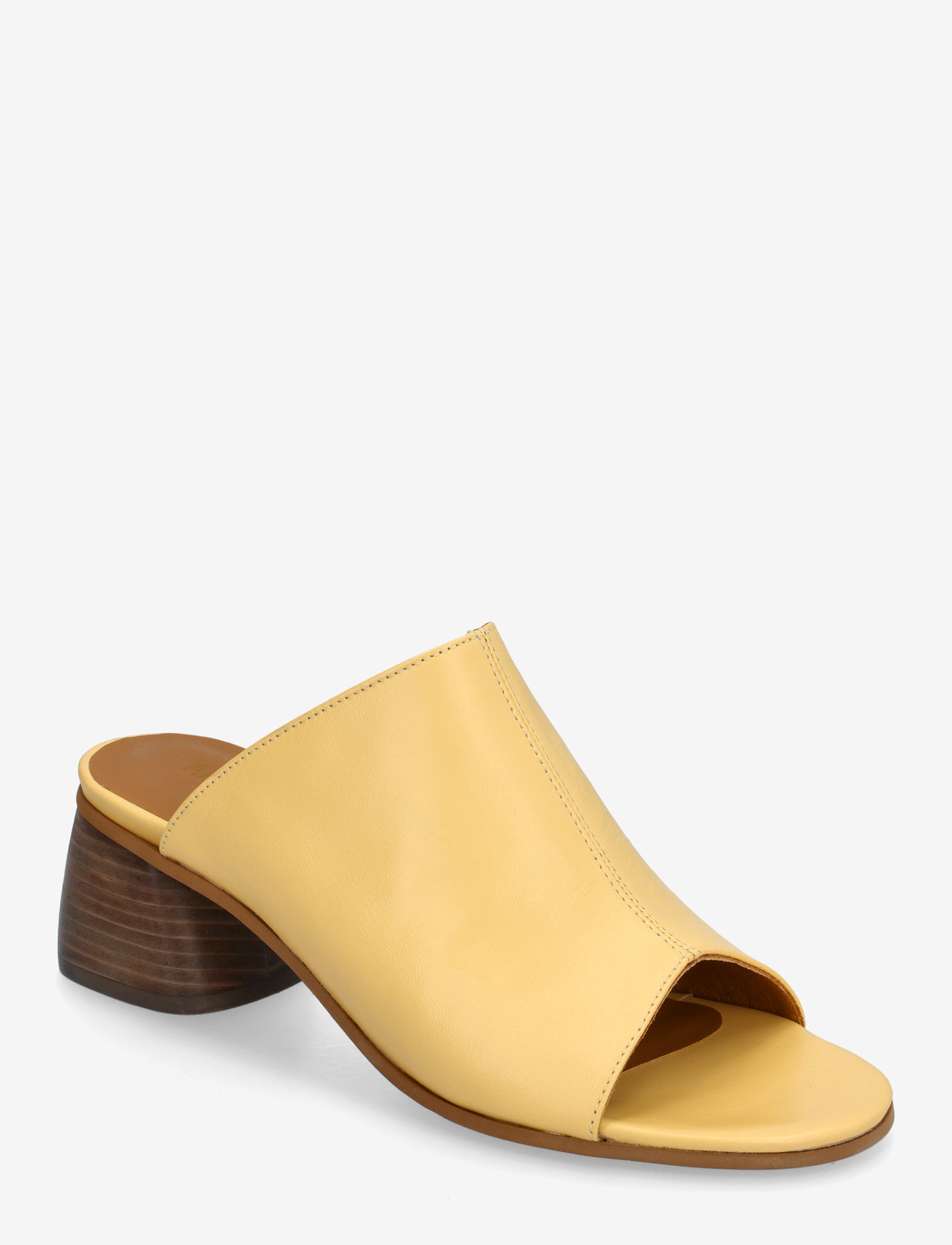 ANGULUS - Sandals - Block heels - mules med hæle - 2713 mellow yellow - 0