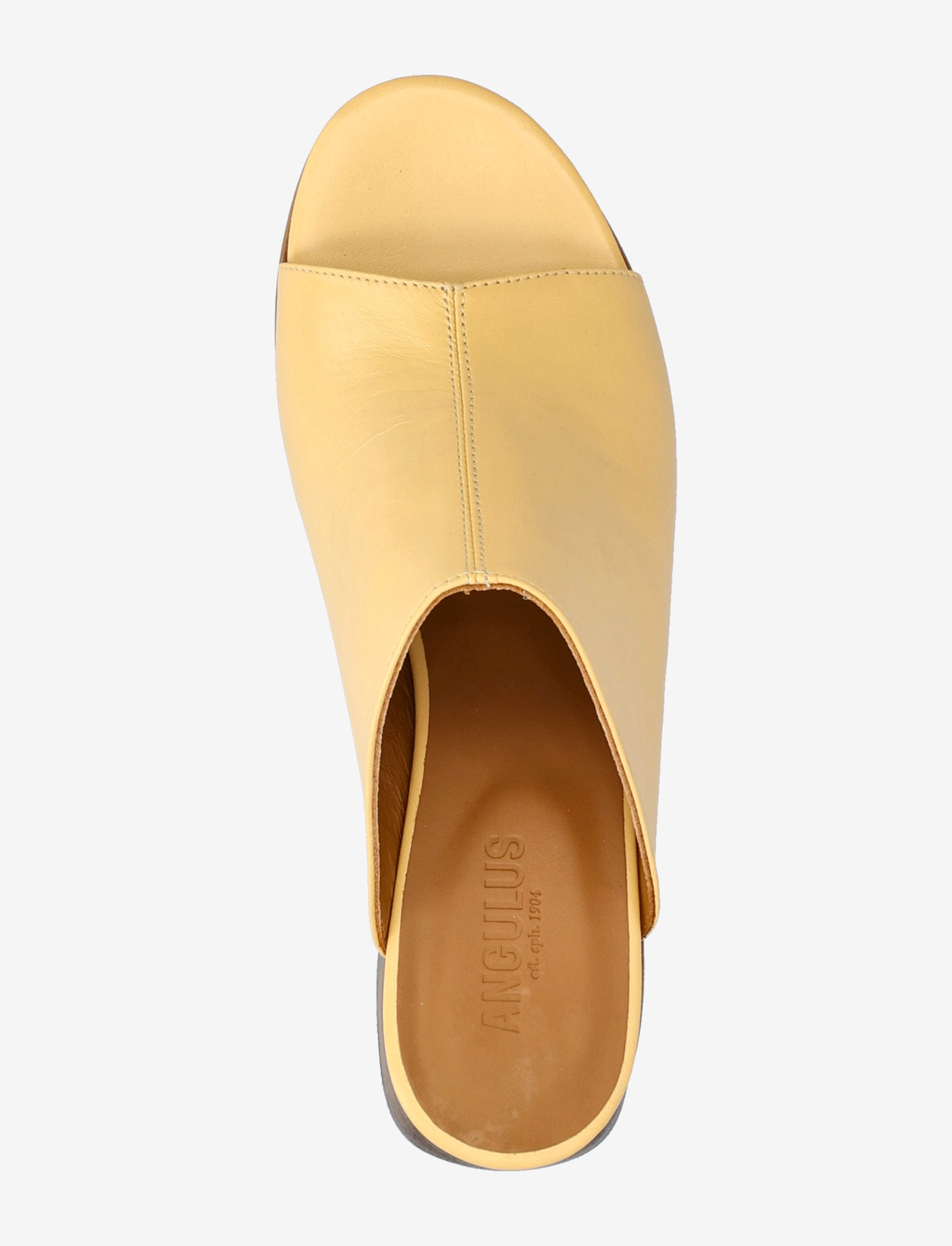 ANGULUS - Sandals - Block heels - mules med hæle - 2713 mellow yellow - 3