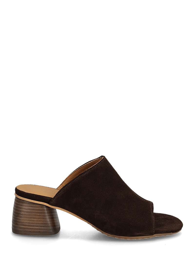 ANGULUS - Sandals - Block heels - mules med hæle - 2193 dark brown - 1