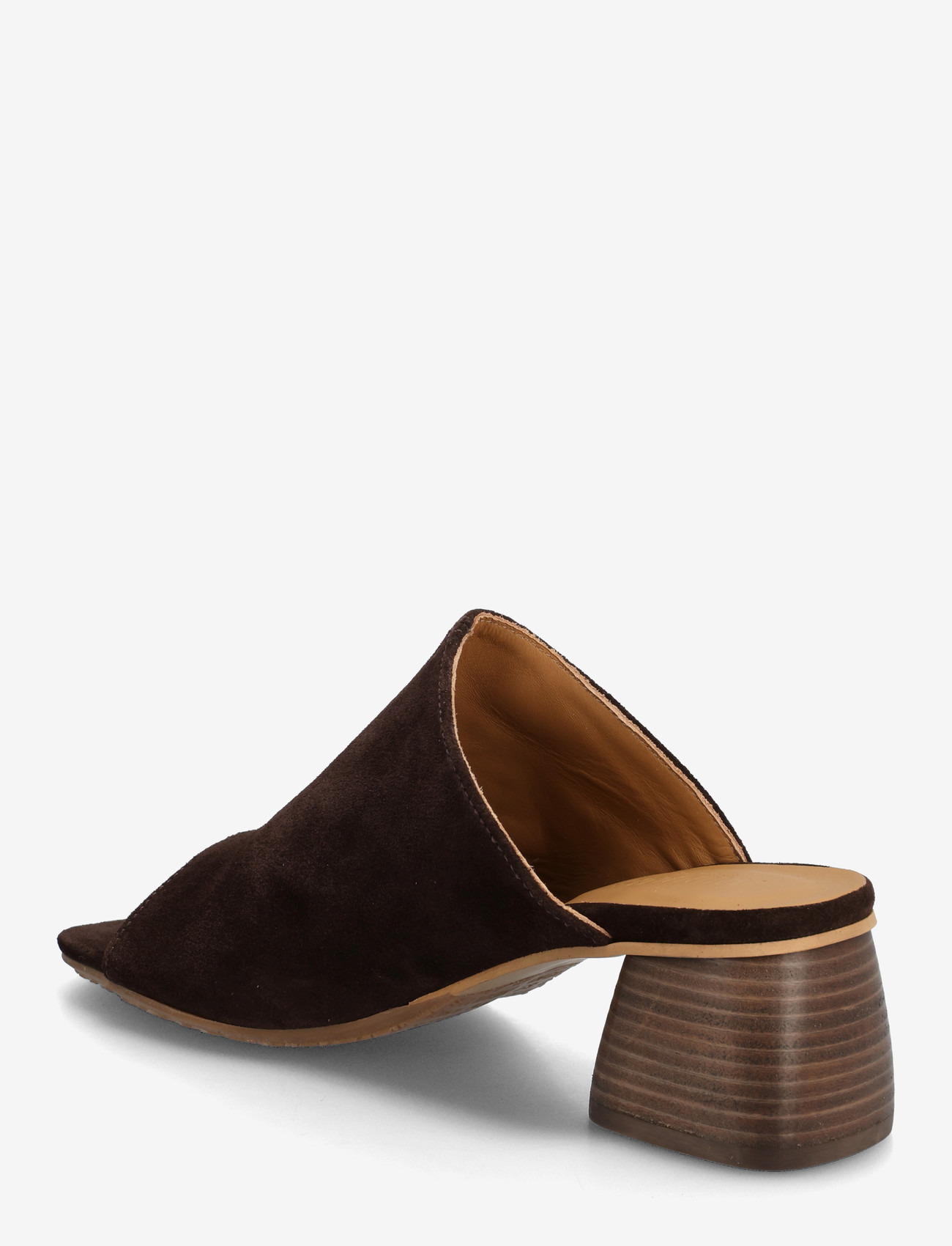 ANGULUS - Sandals - Block heels - mules med hæle - 2193 dark brown - 2