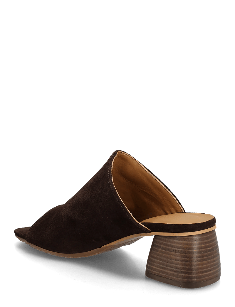ANGULUS - Sandals - Block heels - mules med hæle - 2193 dark brown - 2
