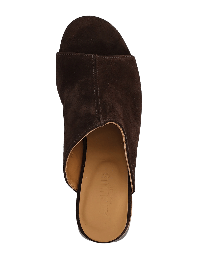 ANGULUS - Sandals - Block heels - mules med hæle - 2193 dark brown - 3