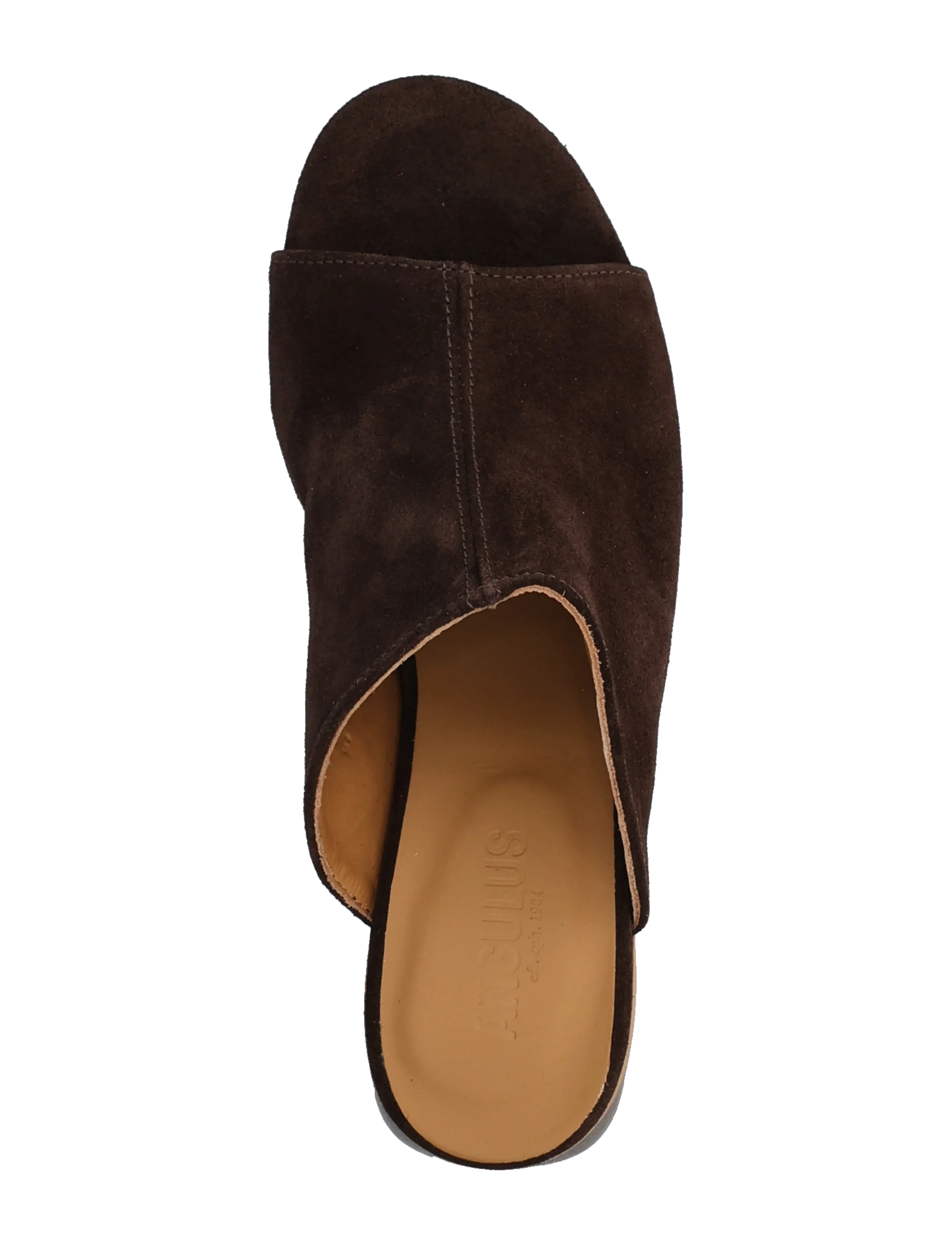 ANGULUS - Sandals - Block heels - pantoletten mit absätzen - 2193 dark brown - 3