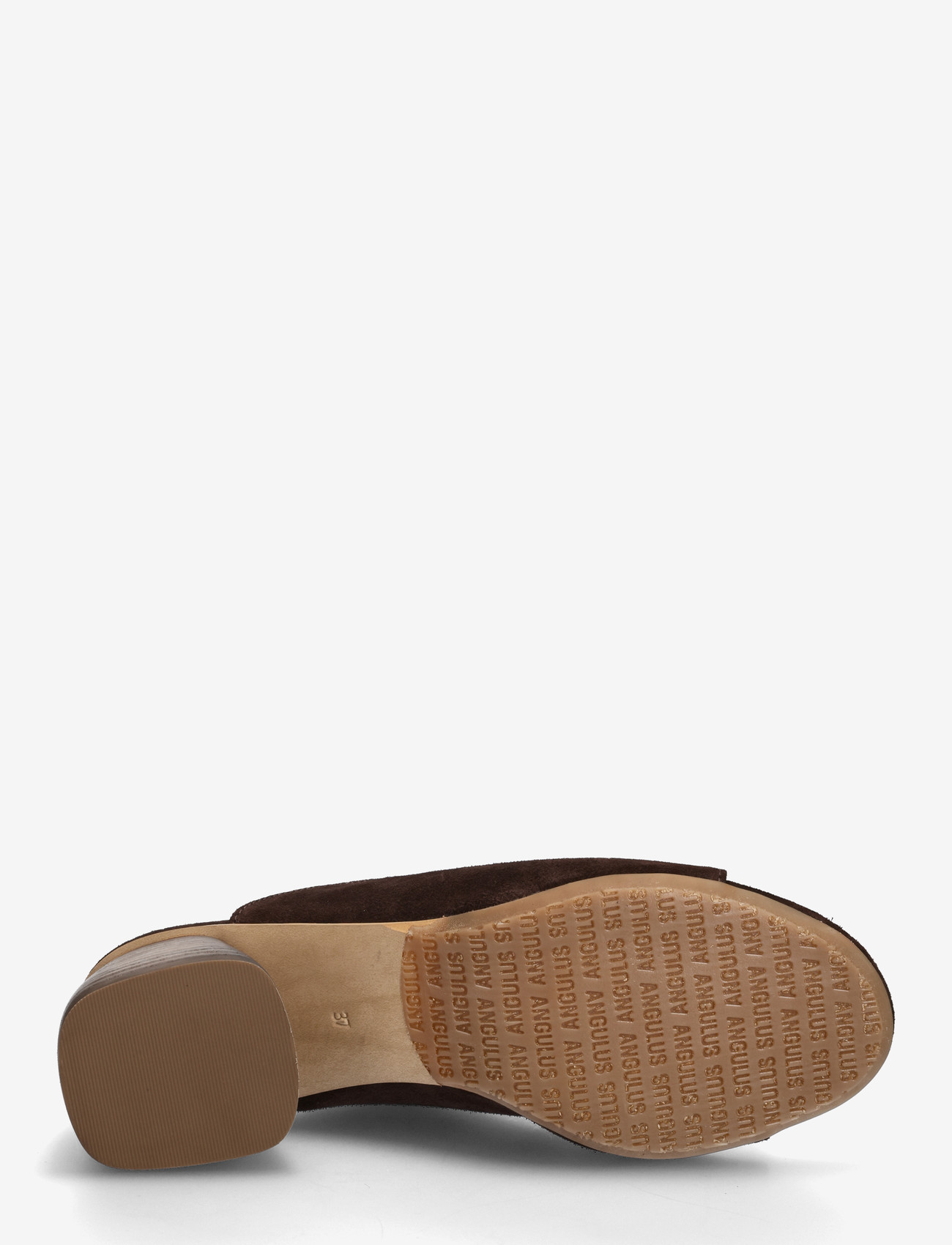 ANGULUS - Sandals - Block heels - mules med hæle - 2193 dark brown - 4
