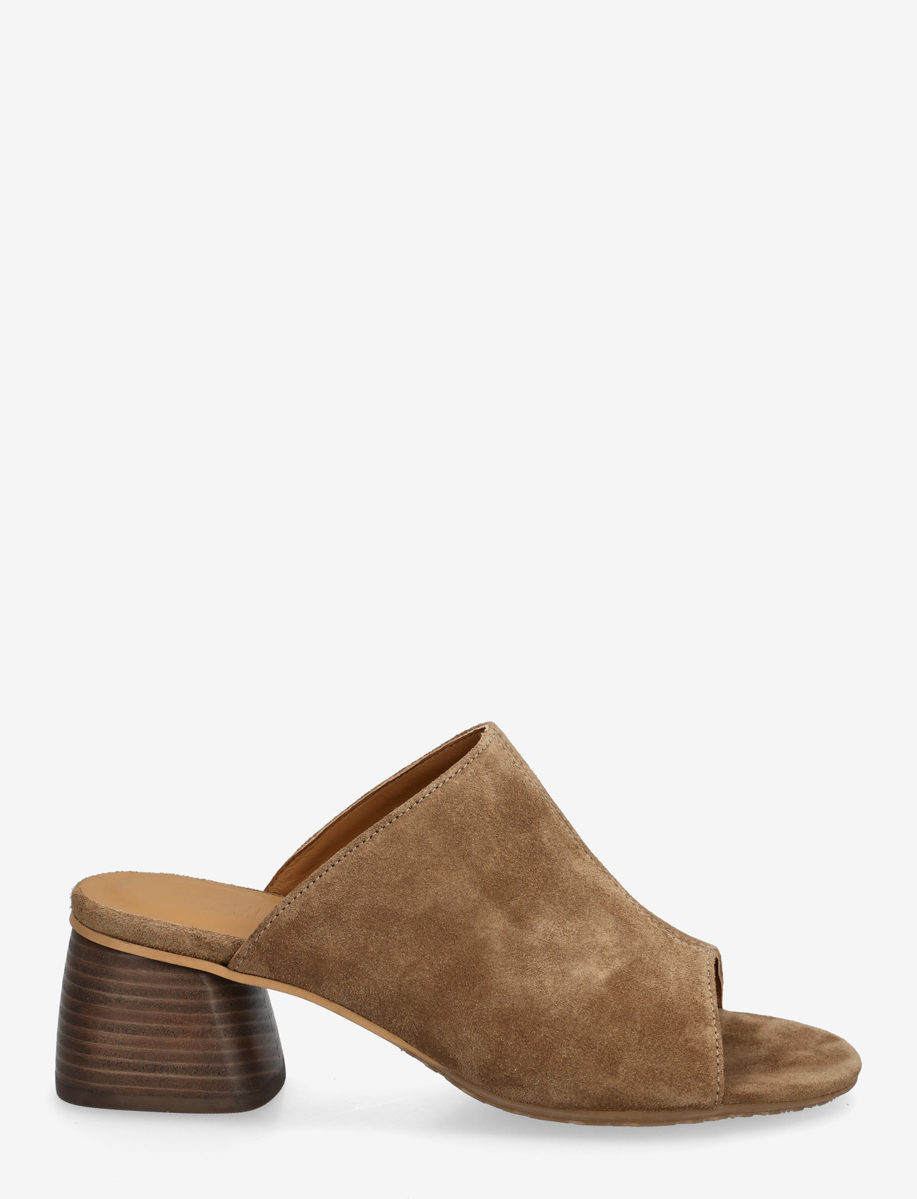 ANGULUS - Sandals - Block heels - mules med klack - 4638 dessert - 1