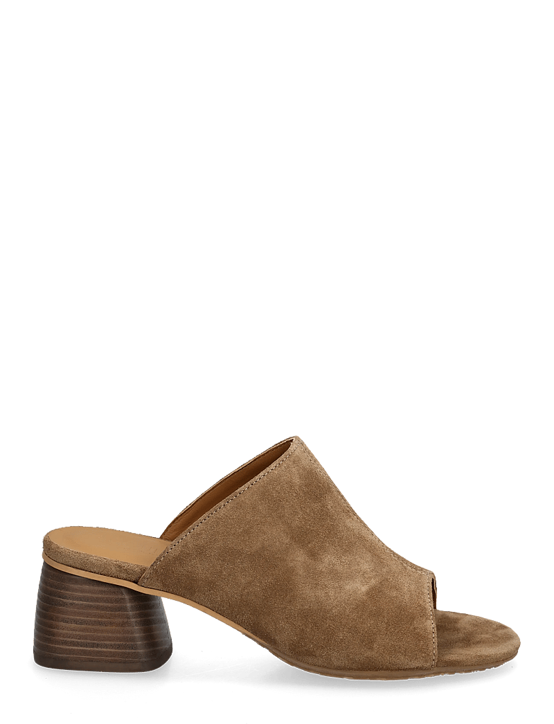 ANGULUS - Sandals - Block heels - mules med klack - 4638 dessert - 1
