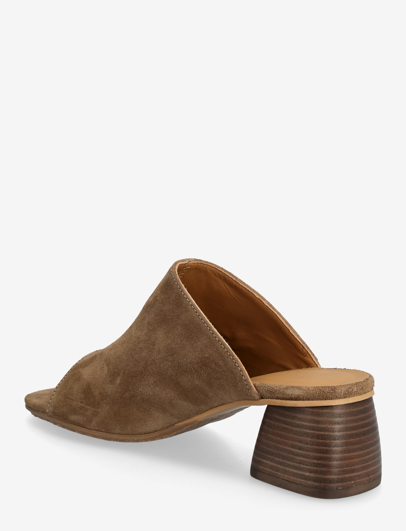 ANGULUS - Sandals - Block heels - mules med klack - 4638 dessert - 2