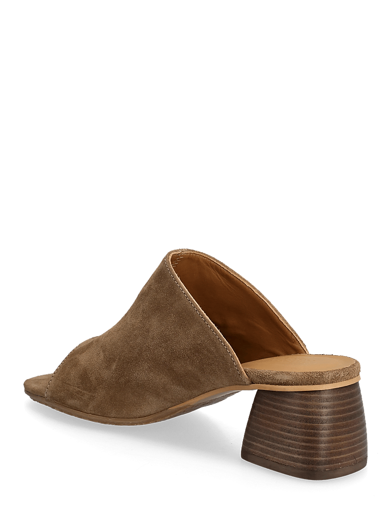 ANGULUS - Sandals - Block heels - mules med klack - 4638 dessert - 2