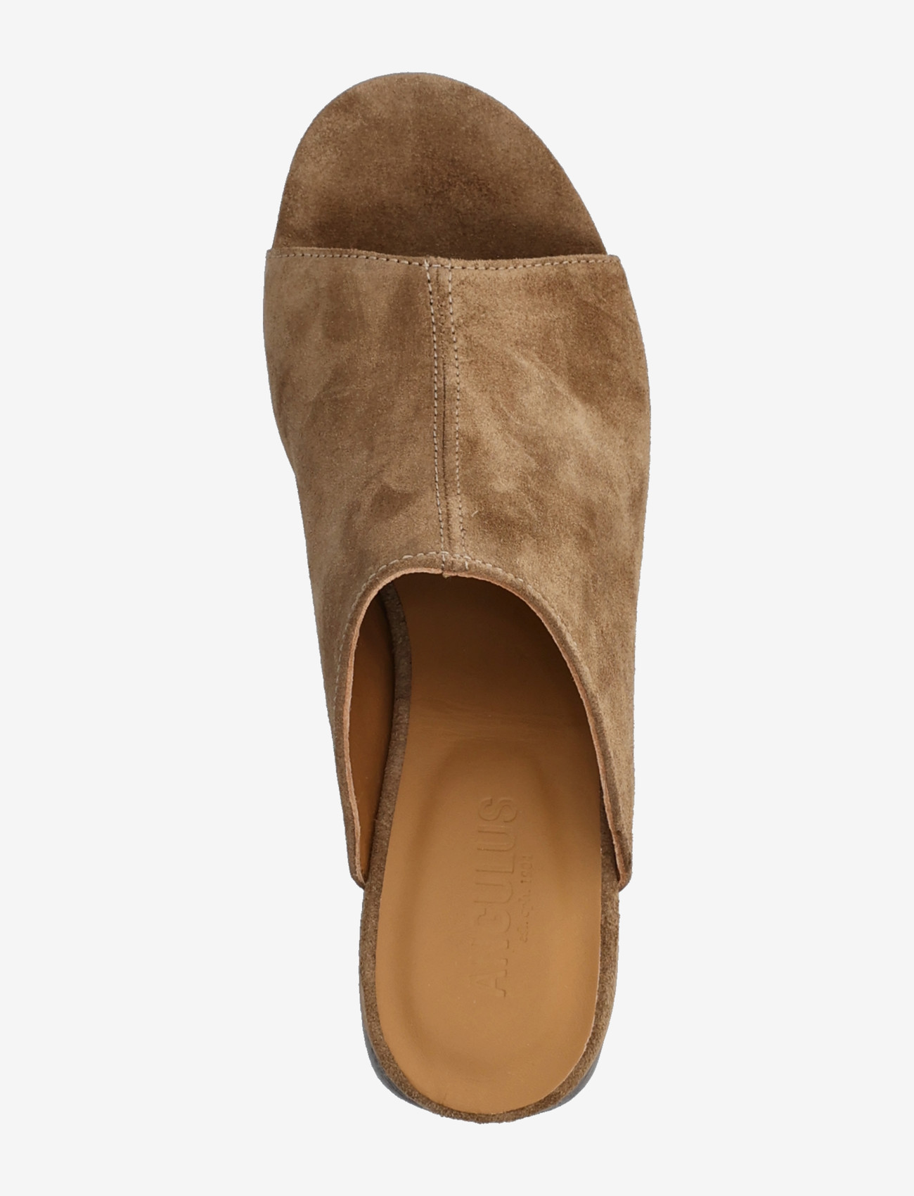 ANGULUS - Sandals - Block heels - mules med klack - 4638 dessert - 3