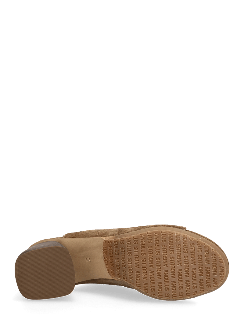 ANGULUS - Sandals - Block heels - mules med klack - 4638 dessert - 4