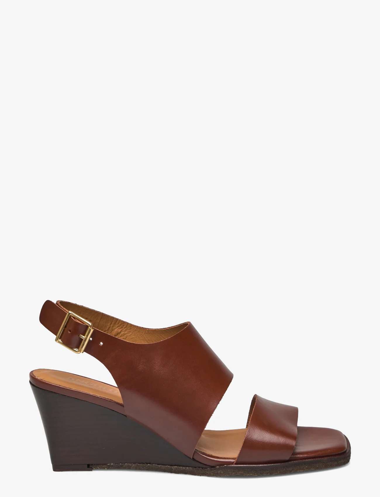 ANGULUS - Sandals - Block heels - sandały na obcasie - 1837 brown - 1
