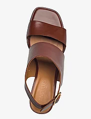 ANGULUS - Sandals - Block heels - sandały na obcasie - 1837 brown - 3