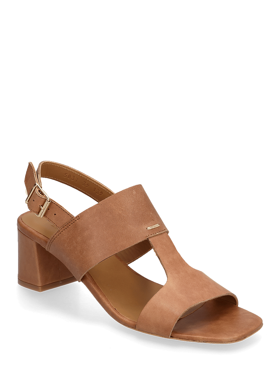 ANGULUS - Sandals - Block heels - heeled sandals - 1789 tan - 1