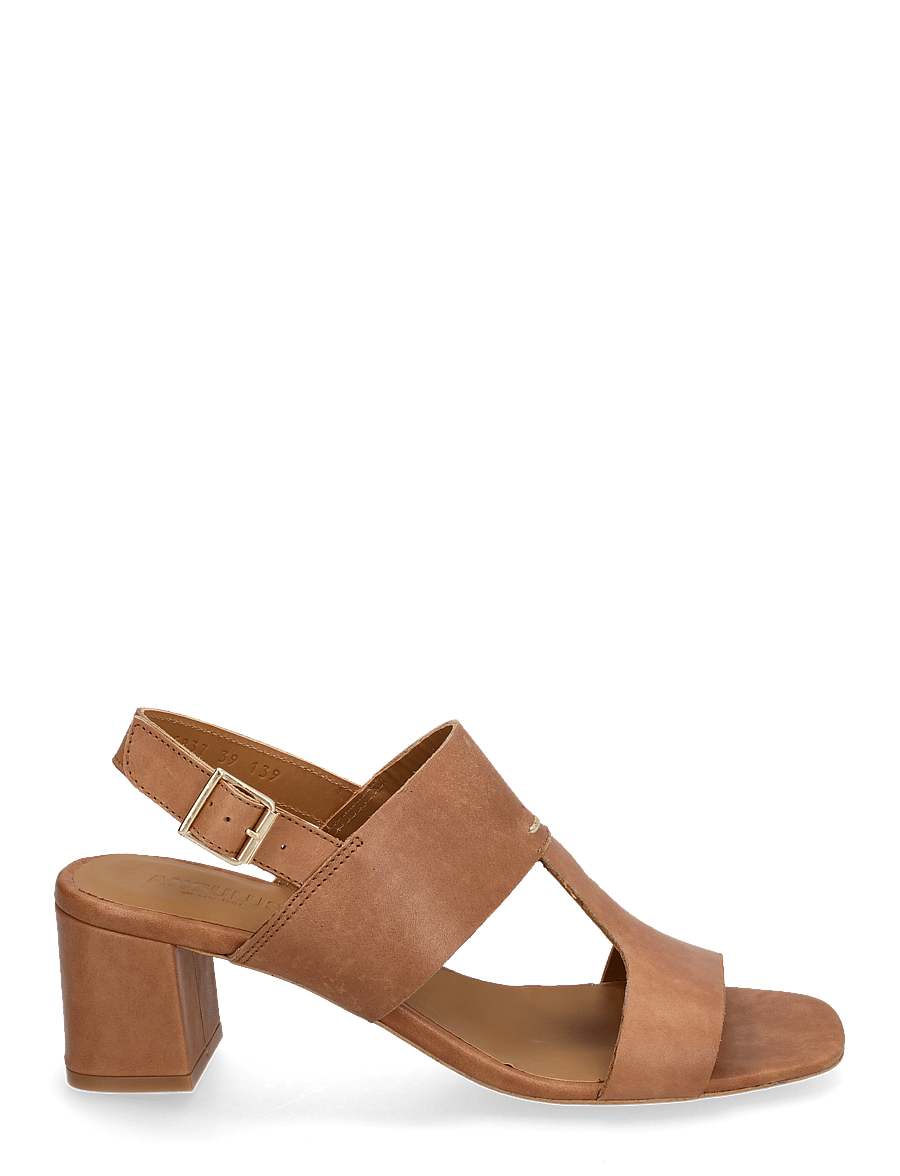 ANGULUS - Sandals - Block heels - heeled sandals - 1789 tan - 2