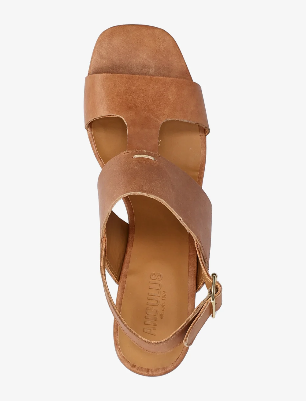 ANGULUS - Sandals - Block heels - sandaler med hæl - 1789 tan - 4