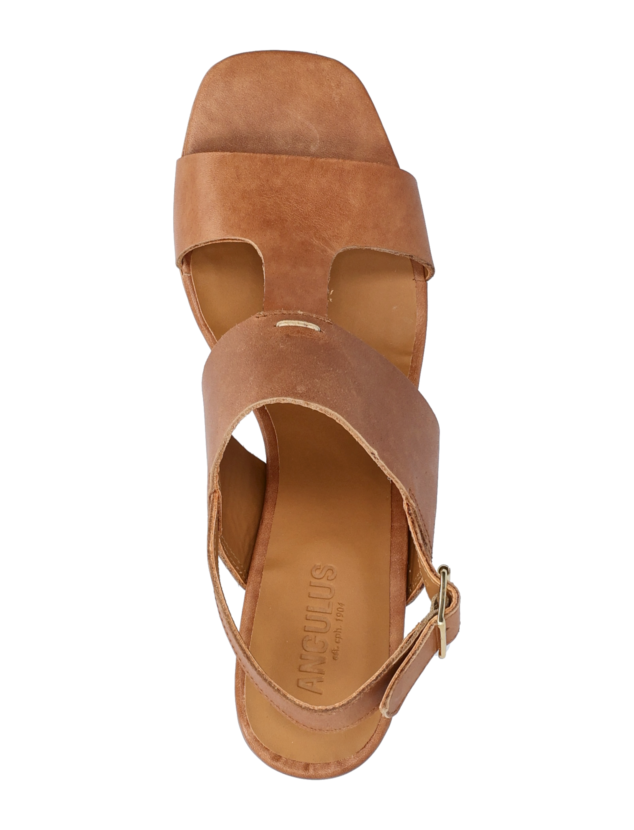 ANGULUS - Sandals - Block heels - heeled sandals - 1789 tan - 4
