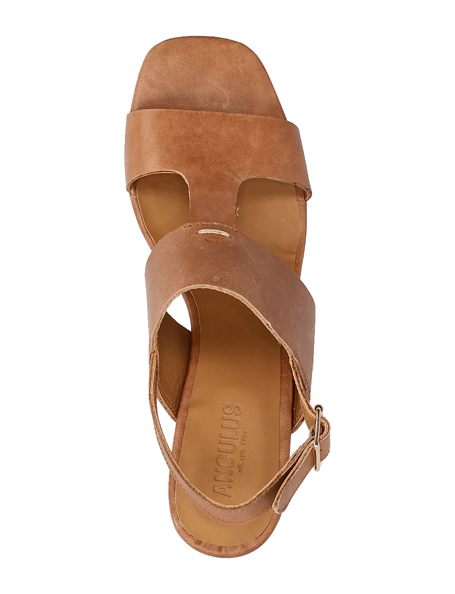 ANGULUS - Sandals - Block heels - heeled sandals - 1789 tan - 4