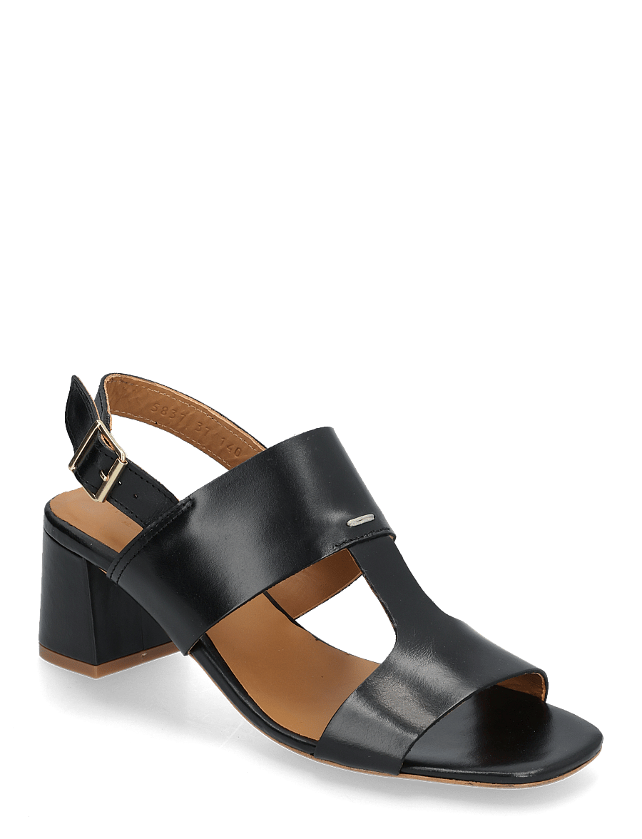 ANGULUS - Sandals - Block heels - sandaletten - 1835 black - 0
